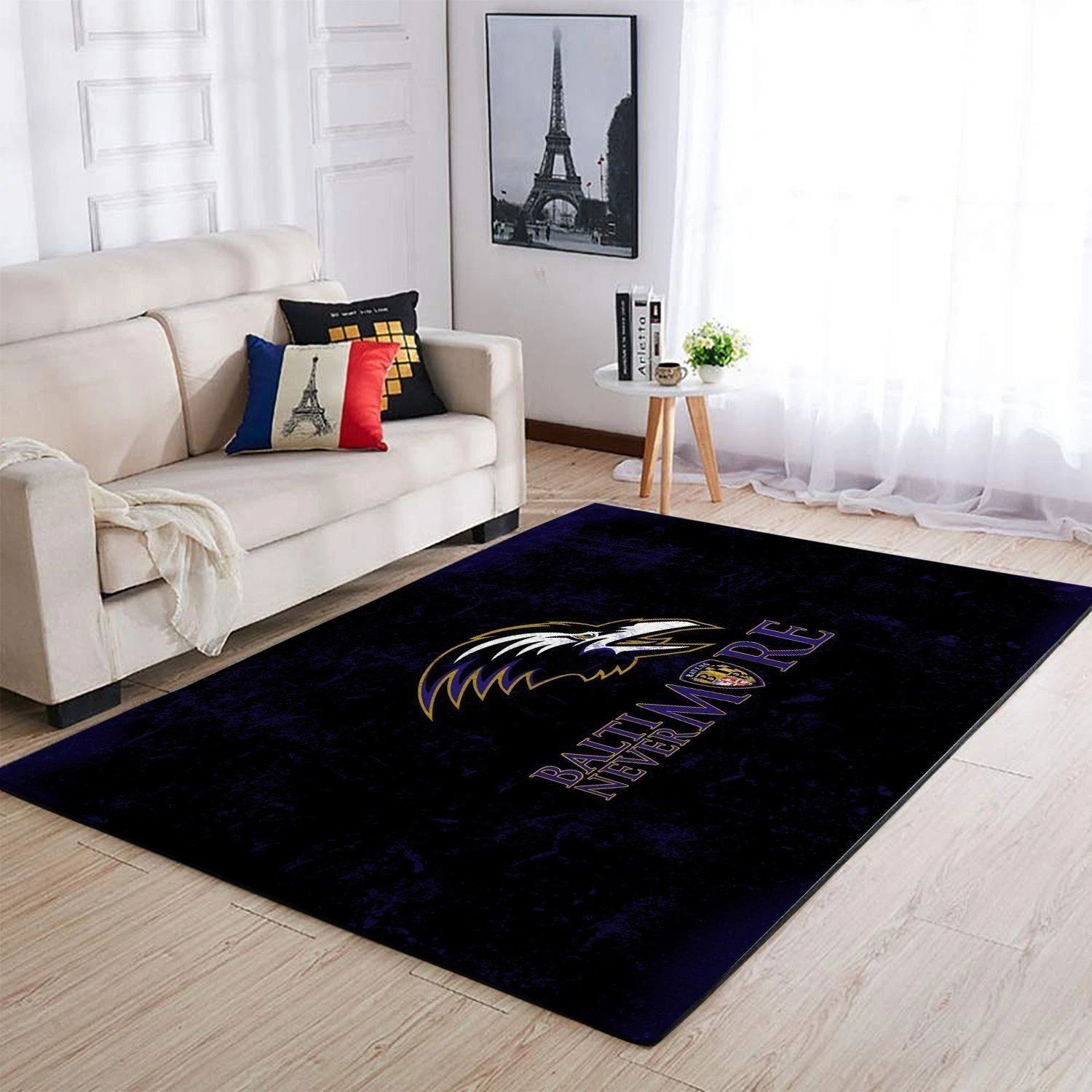 Altimore Ravens Area Rug Nfl Football Floor Decor - Indoor Outdoor Rugs