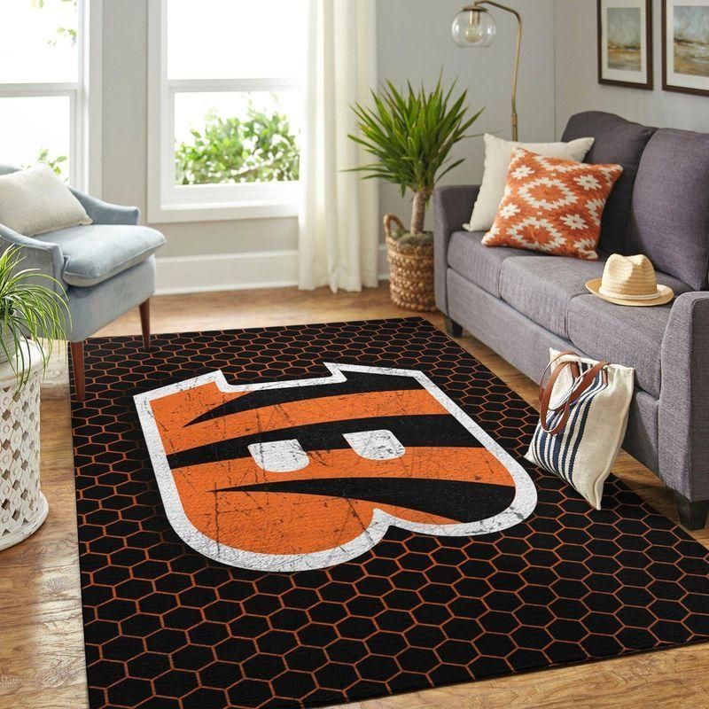 Cincinnati Bengals Nfl Rug Room Carpet Sport Custom Area Floor Home Decor - Indoor Outdoor Rugs