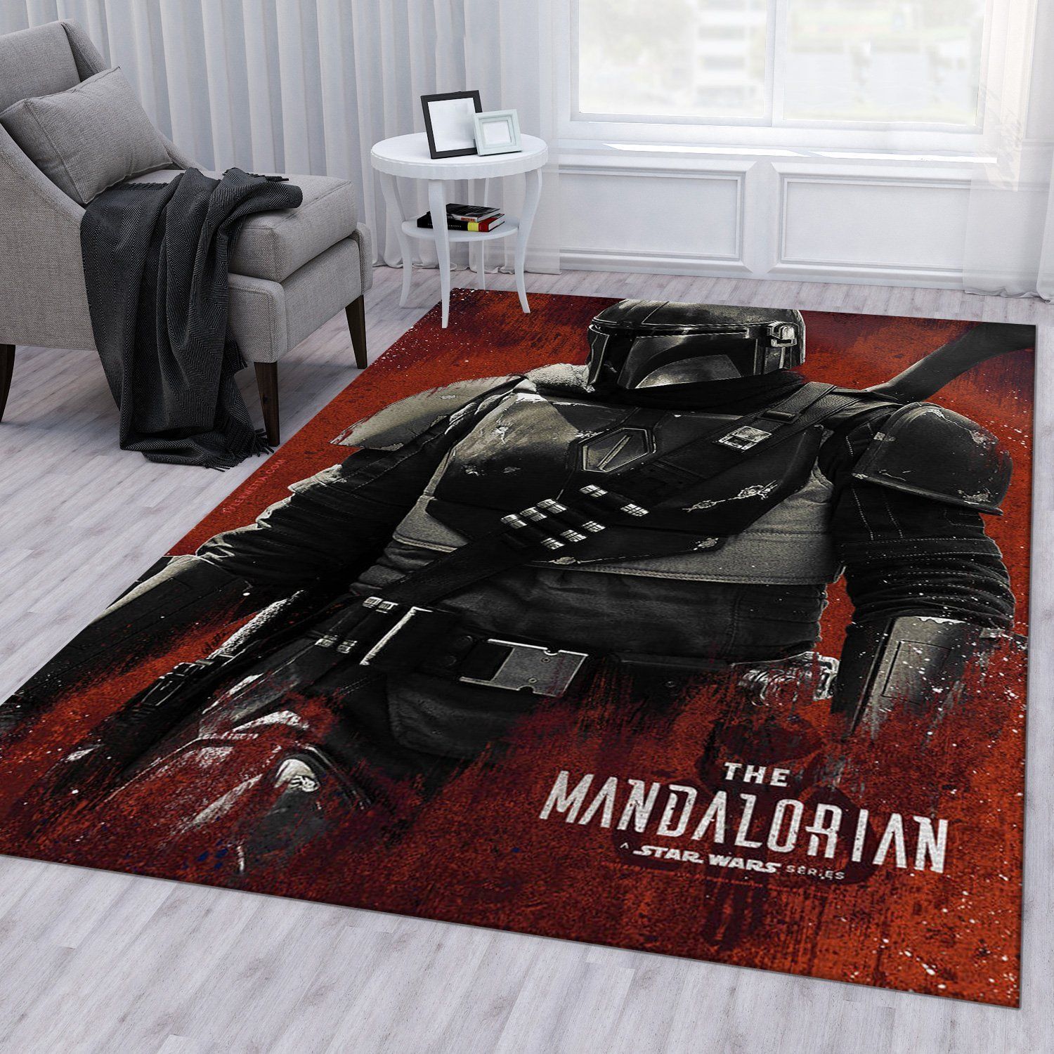 Mandalorian Area Rug Living Room Rug Home Decor Floor Decor - Indoor Outdoor Rugs