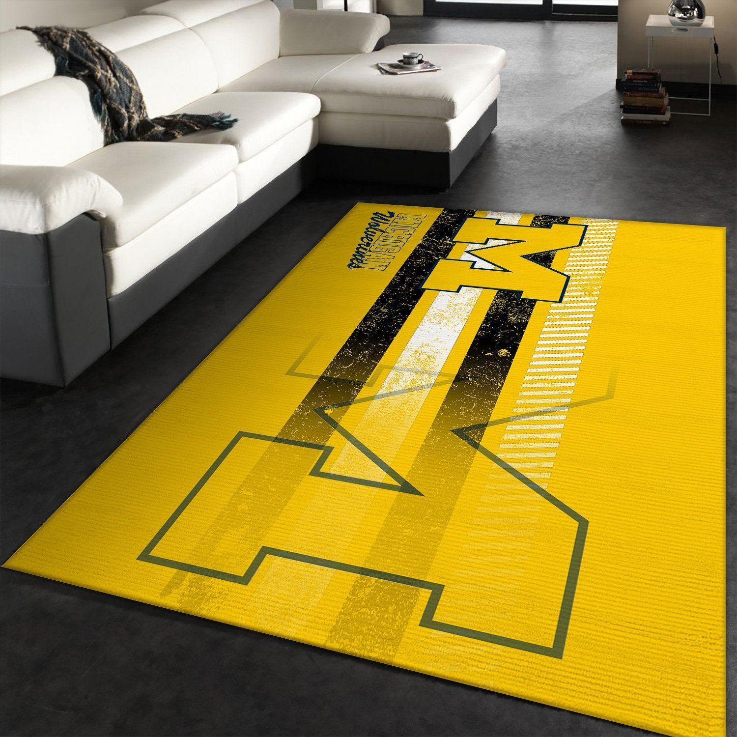 Michigan Wolverines Ncaa Rug Room Carpet Sport Custom Area Floor Home Decor - Indoor Outdoor Rugs