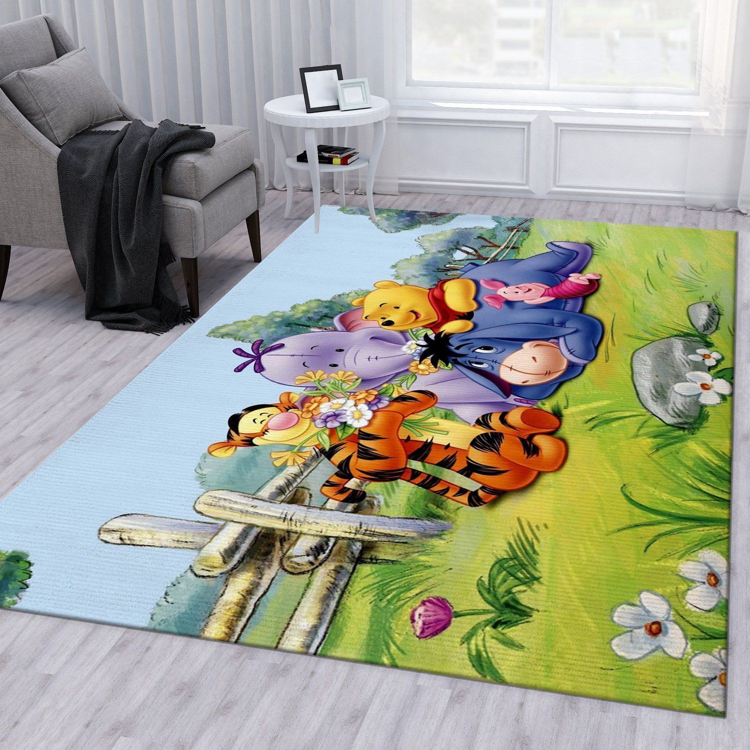 Winnie The Pooh Ver17 Disney Area Rug Living Room Rug Home US Decor - Indoor Outdoor Rugs