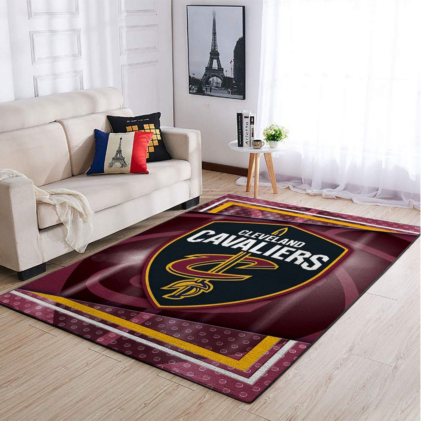 Cleveland Cavaliers Nba Team Logo Style Nice Gift Home Decor Rectangle Area Rug - Indoor Outdoor Rugs