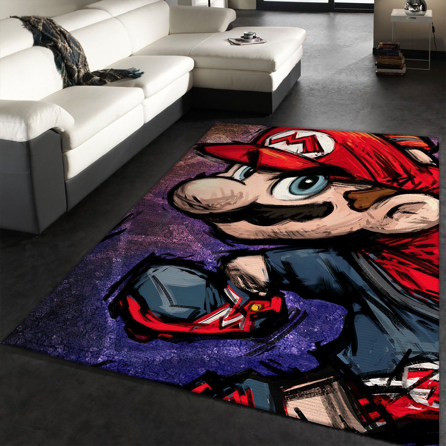 Super Mario Bros Nintendo Switch Gaming Collection Area Rugs Living Room Carpet - Indoor Outdoor Rugs