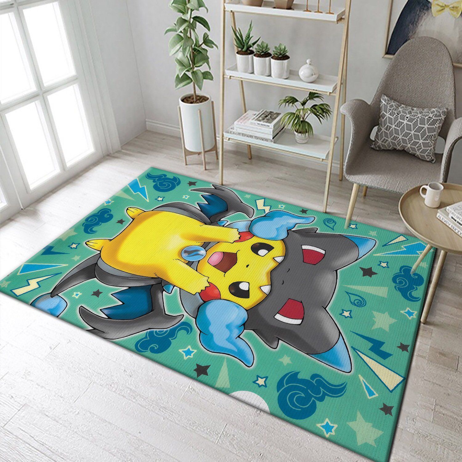 Pokemon Anime Movies Area Rugs Living Room Carpet Christmas Gift Floor Decor The US Decor - Indoor Outdoor Rugs