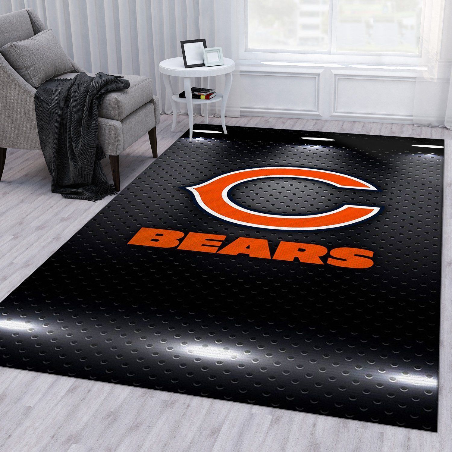 Chicago Bears Nfl Rug Living Room Rug Home Decor Floor Decor - Indoor Outdoor Rugs