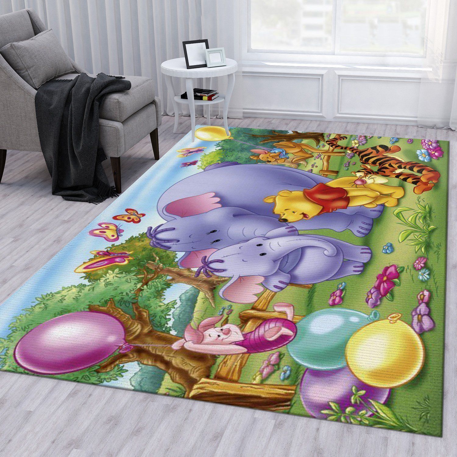 Winnie The Pooh Ver12 Disney Area Rug Living Room Rug Home US Decor - Indoor Outdoor Rugs