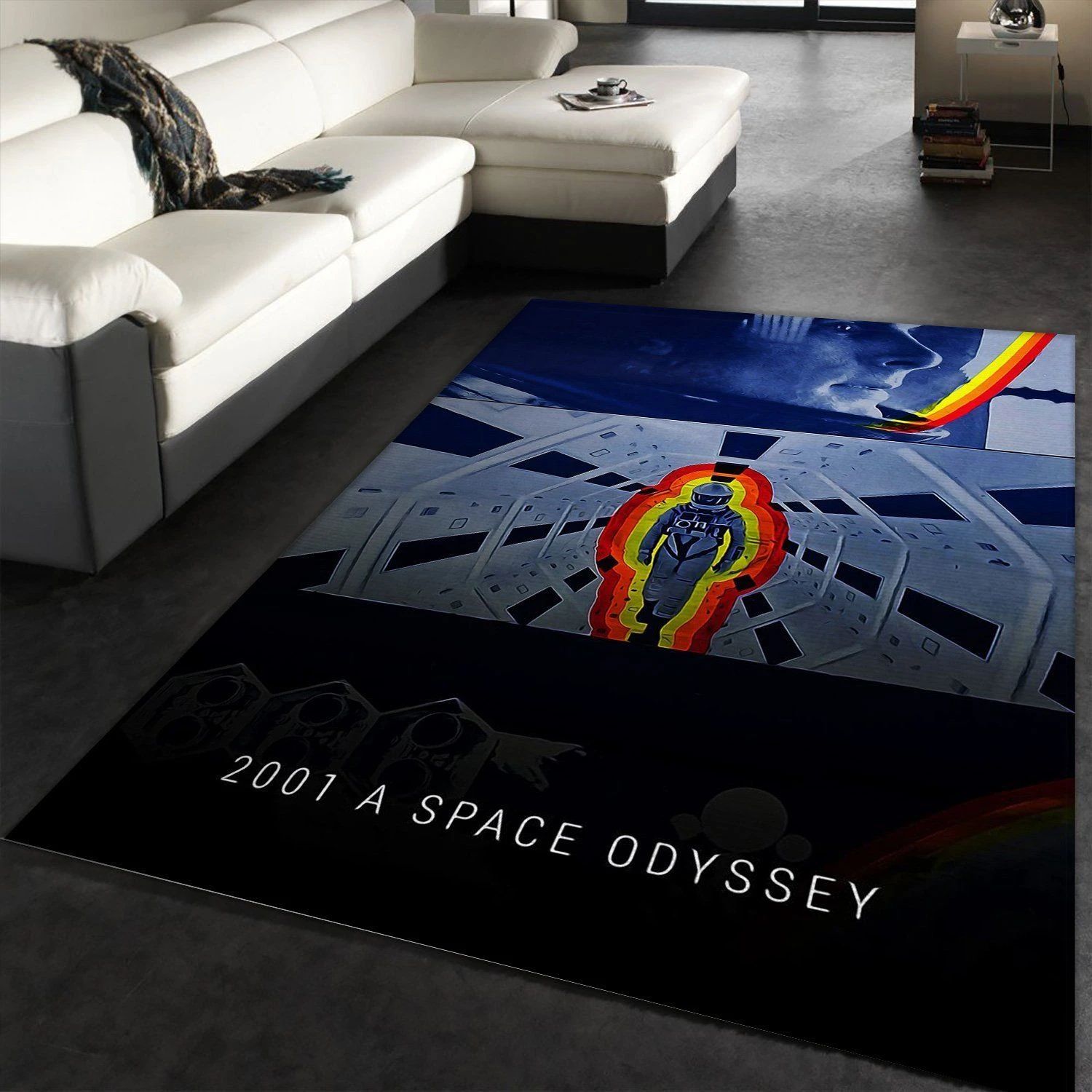 2001 A Space Odyssey Area Rug Art Painting Movie Rugs Home US Decor - Indoor Outdoor Rugs