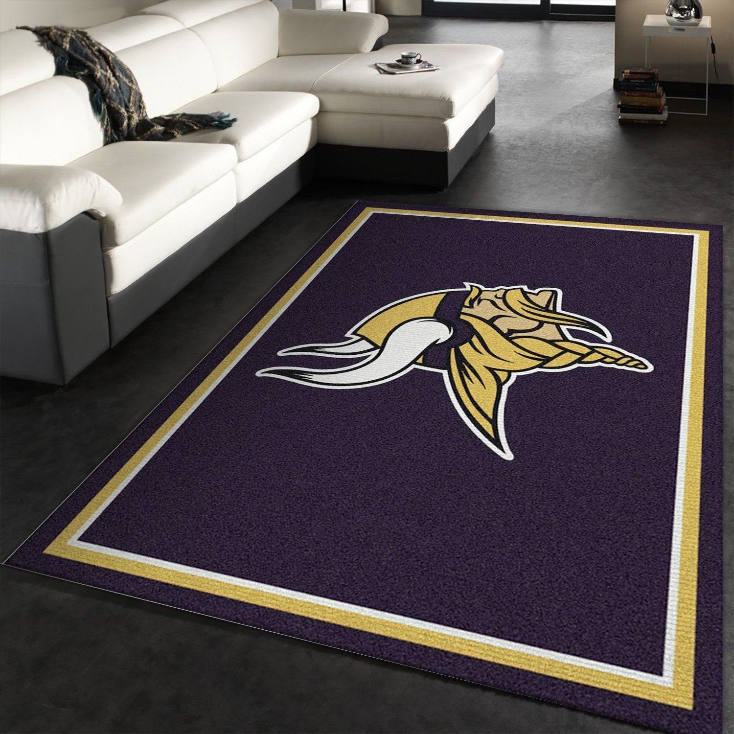 Minnesota Vikings Imperial Spirit Rug NFL Area Rug Carpet, Bedroom, US Gift Decor - Indoor Outdoor Rugs