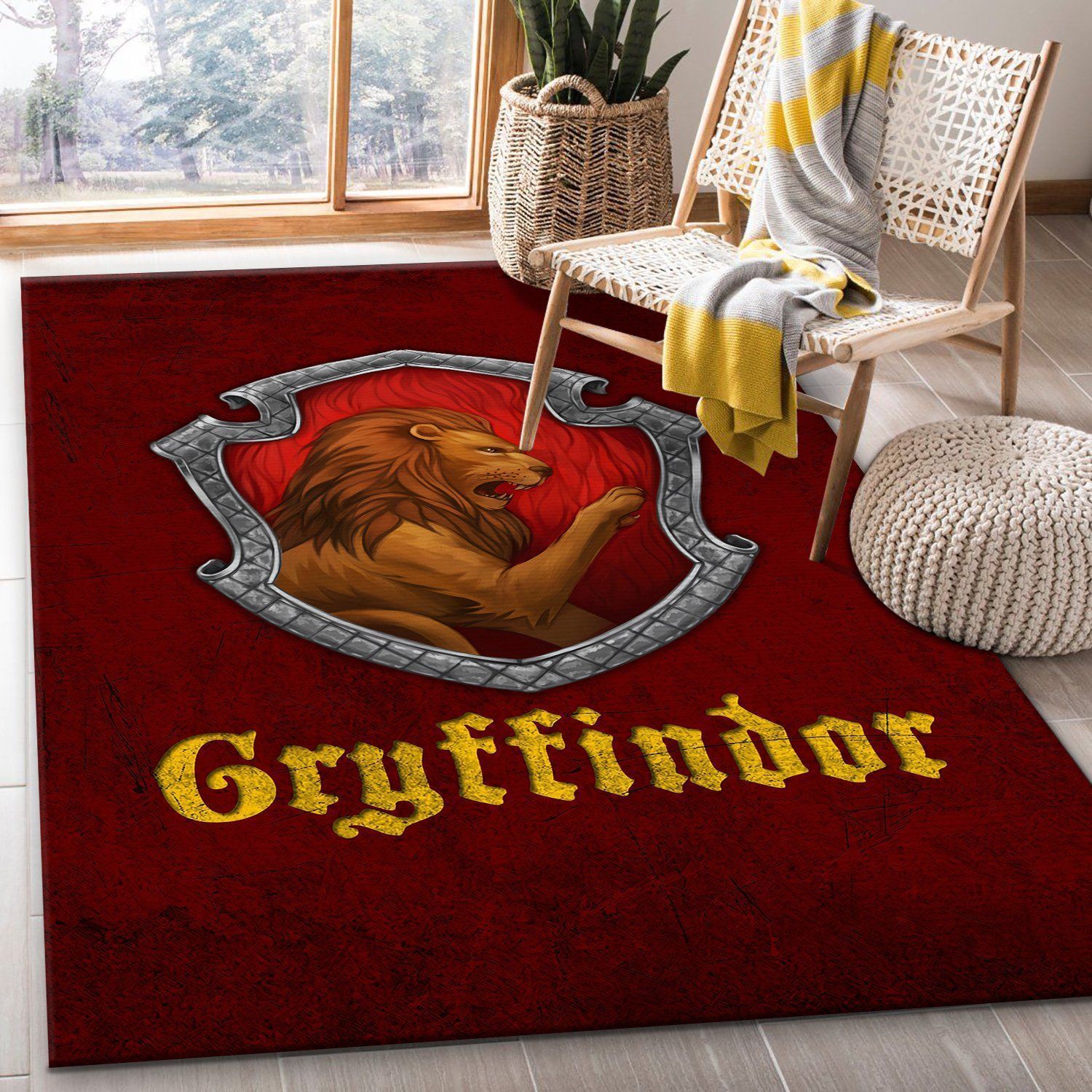 Gryffindor Harry Potter Area Rug Rugs For Living Room - Indoor Outdoor Rugs