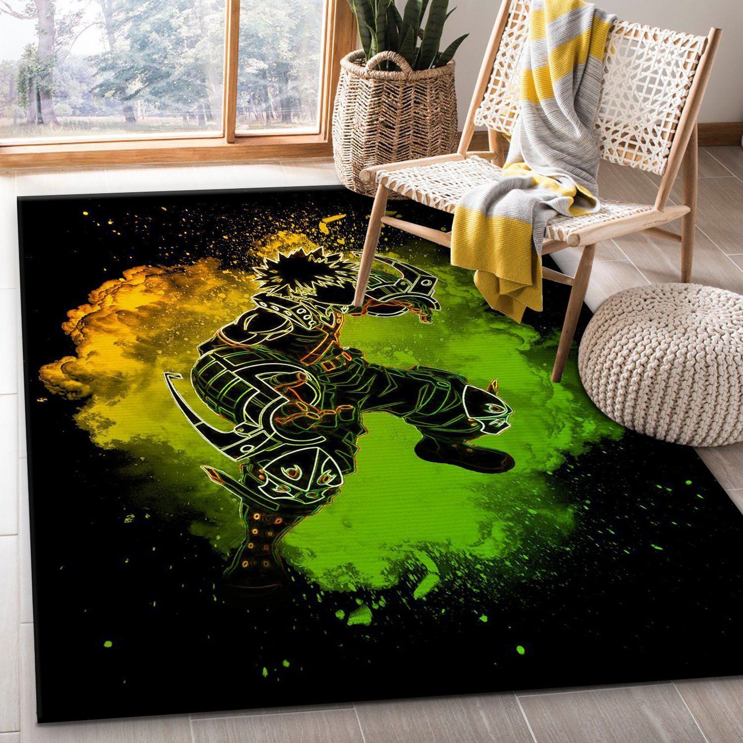 Soul Of Explosion Area Rug, Bedroom, US Gift Decor - Indoor Outdoor Rugs