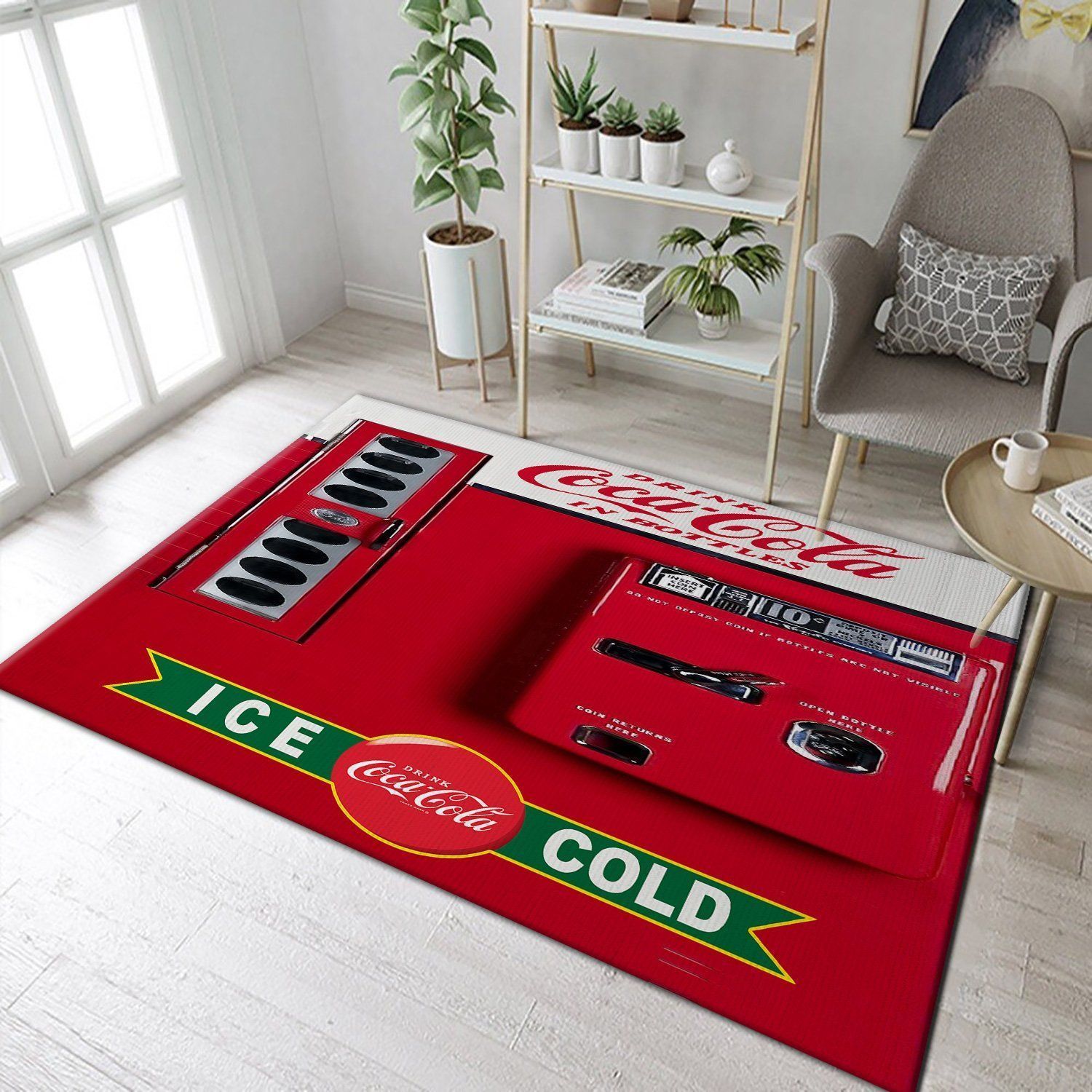 COCA COLA VENDING MACHINE Area Rugs Living Room Carpet Floor Decor The US Decor - Indoor Outdoor Rugs