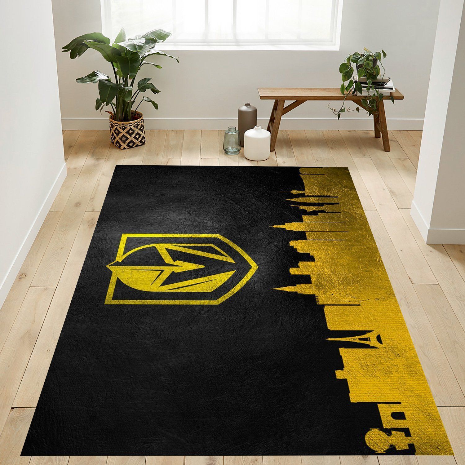 Vegas Golden Knights Nfl Area Rug Living Room Rug Home US Decor - Indoor Outdoor Rugs