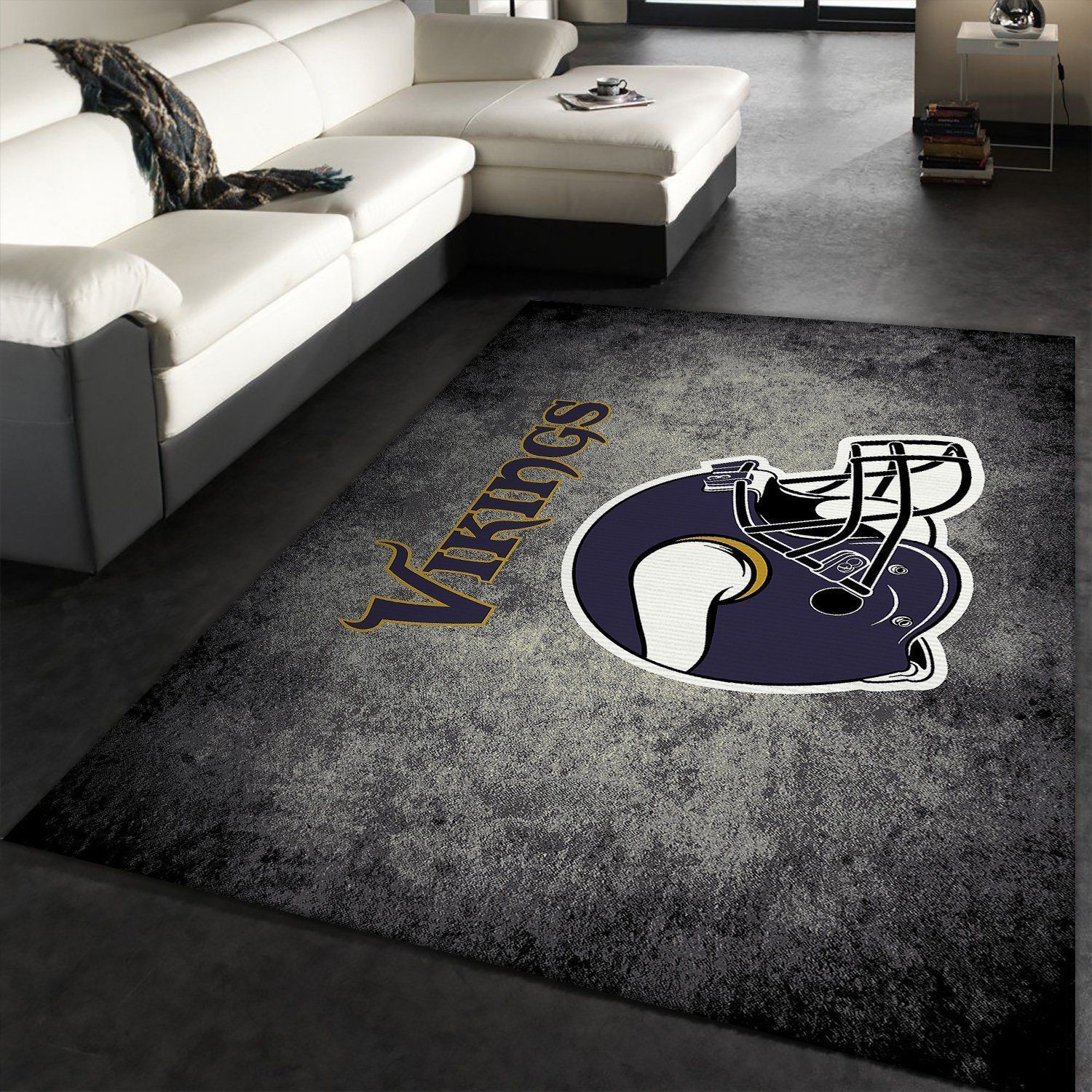 Minnesota Vikings rug Football rug Floor Decor The US Decor - Indoor Outdoor Rugs