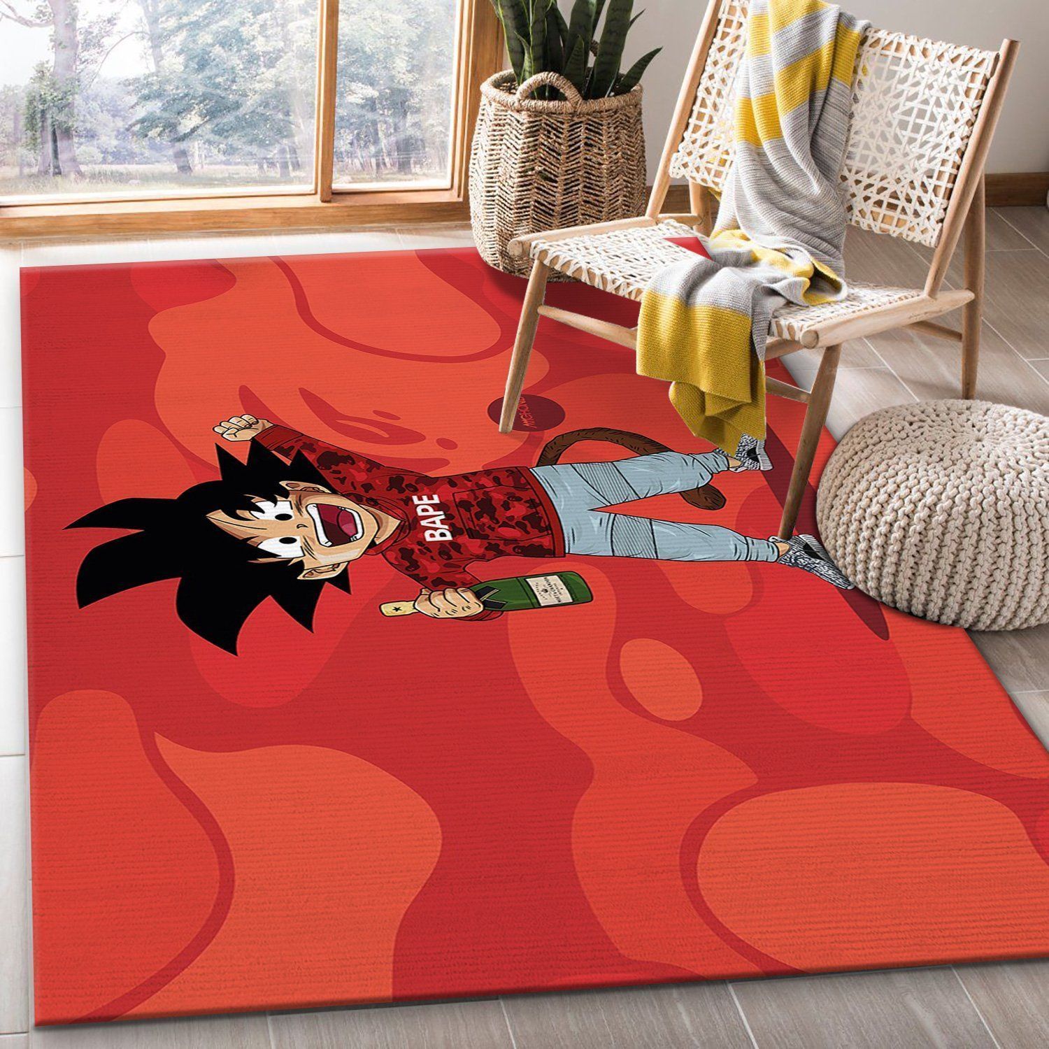 Bape Area Rug For Christmas Fashion Brand Rug Living Room Rug Home Decor Floor Decor - Indoor Outdoor Rugs