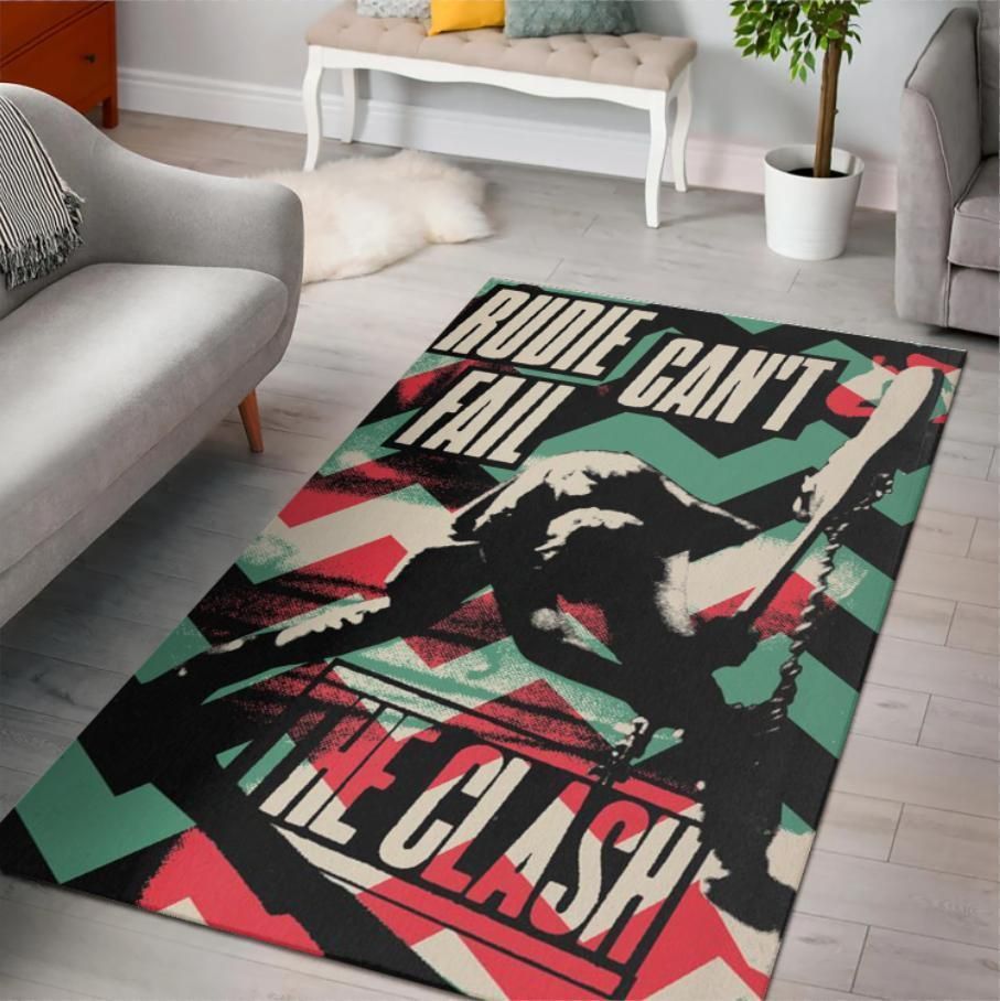 The Clash London Calling Area Rug Rugs For Living Room Rug Home Decor - Indoor Outdoor Rugs