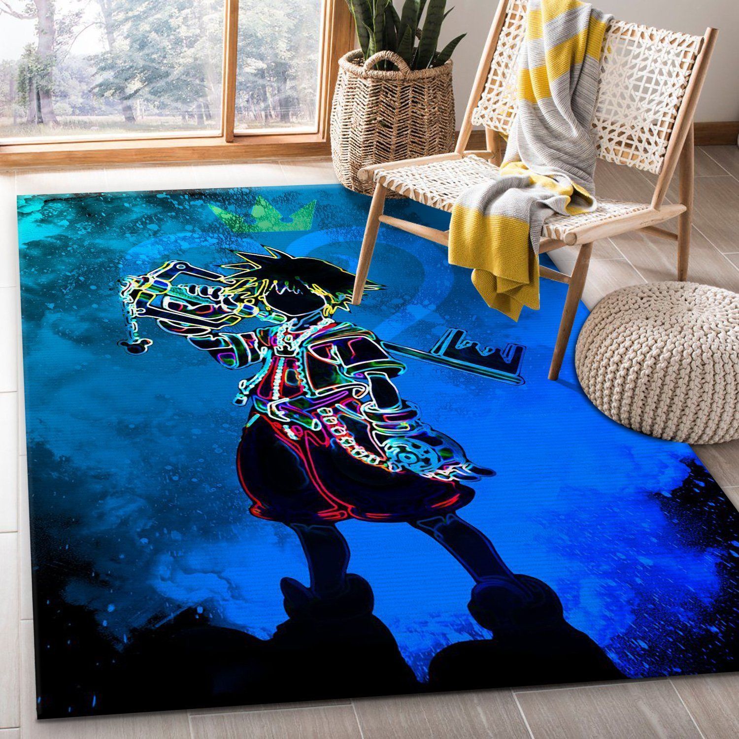 The Soul Of The Kingdom Anime Hero Area Rug, Bedroom, Christmas Gift US Decor - Indoor Outdoor Rugs