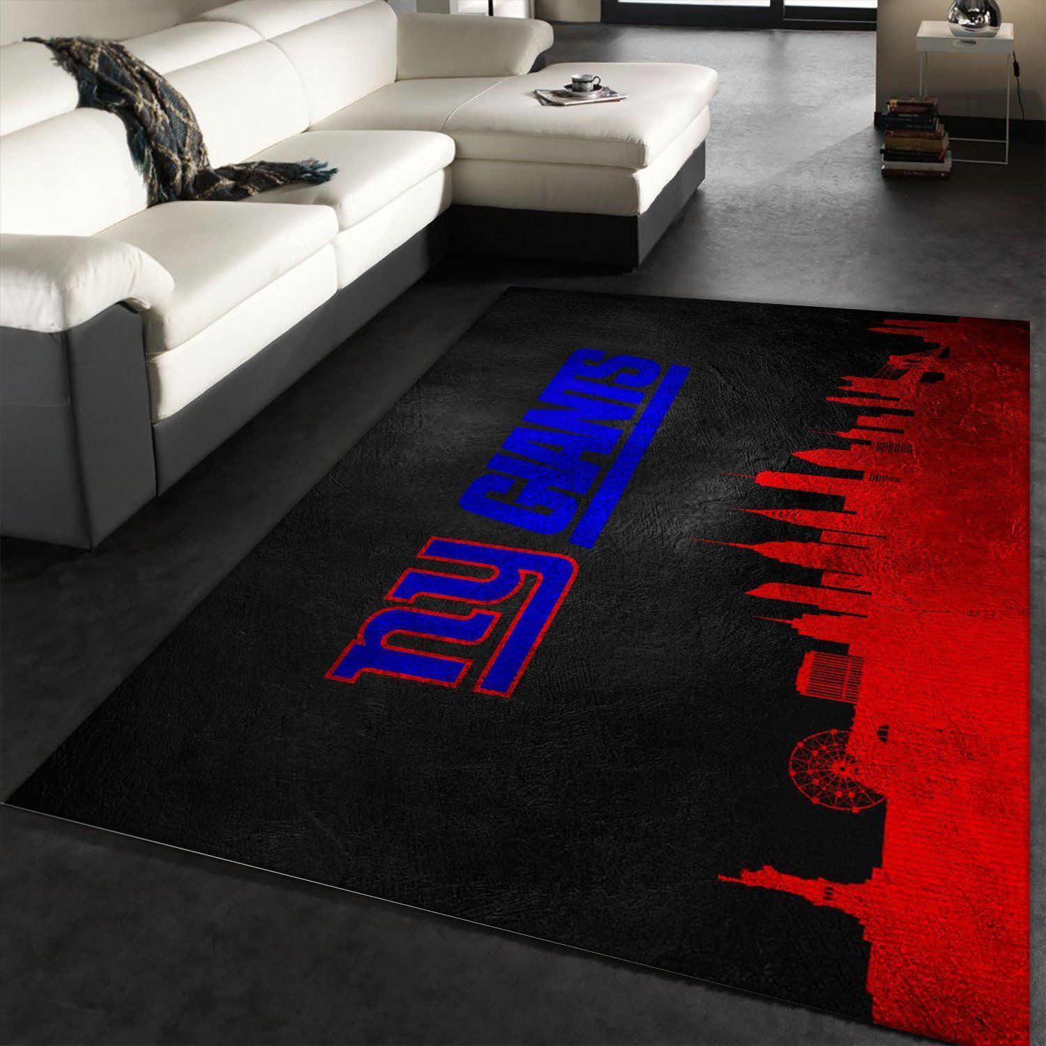 New York Giants Skyline NFL Area Rug, Living room and bedroom Rug, Home Decor Floor Decor - Indoor Outdoor Rugs