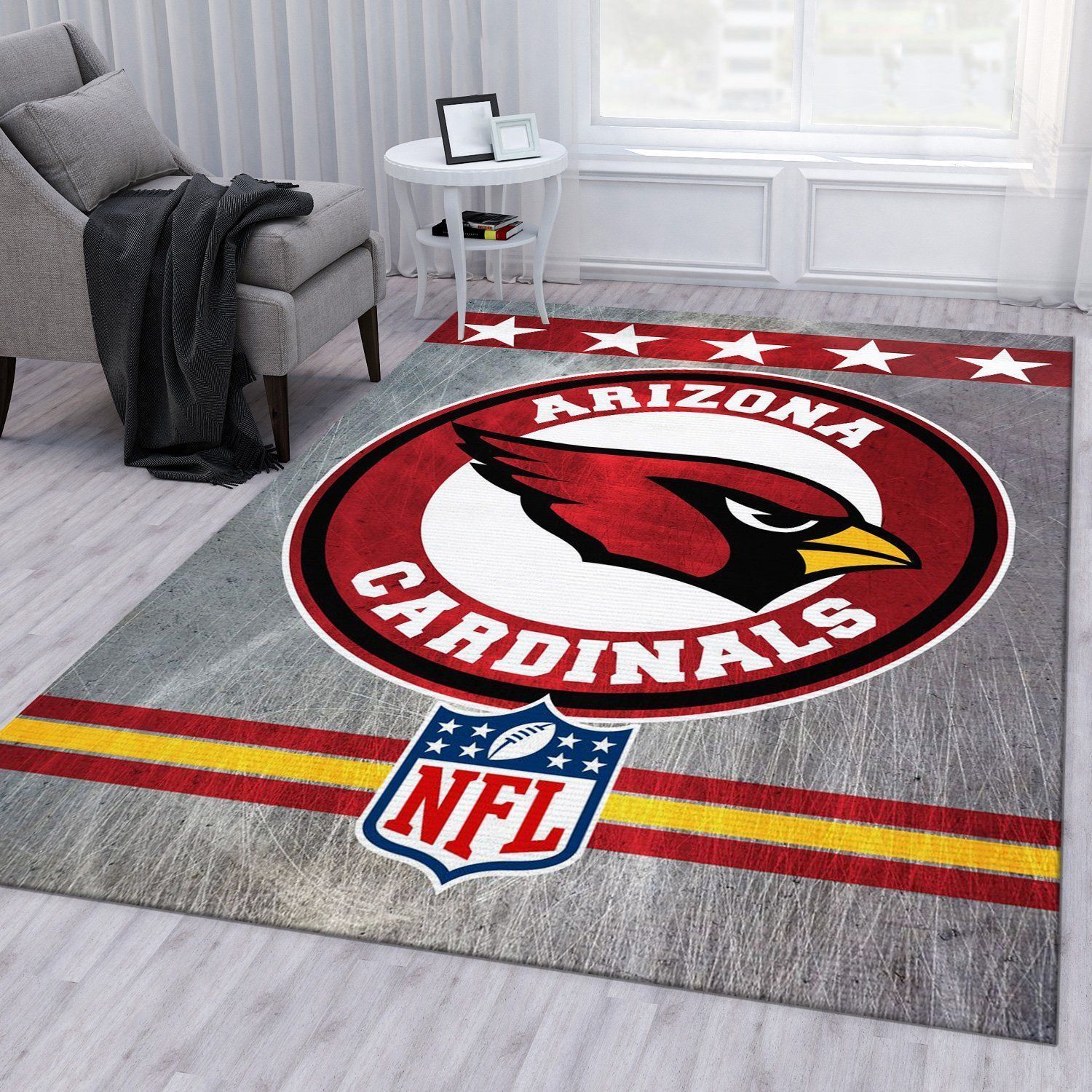 Arizona Cardinals Nfl Football Team Area Rug For Gift Living Room Rug US Gift Decor - Indoor Outdoor Rugs