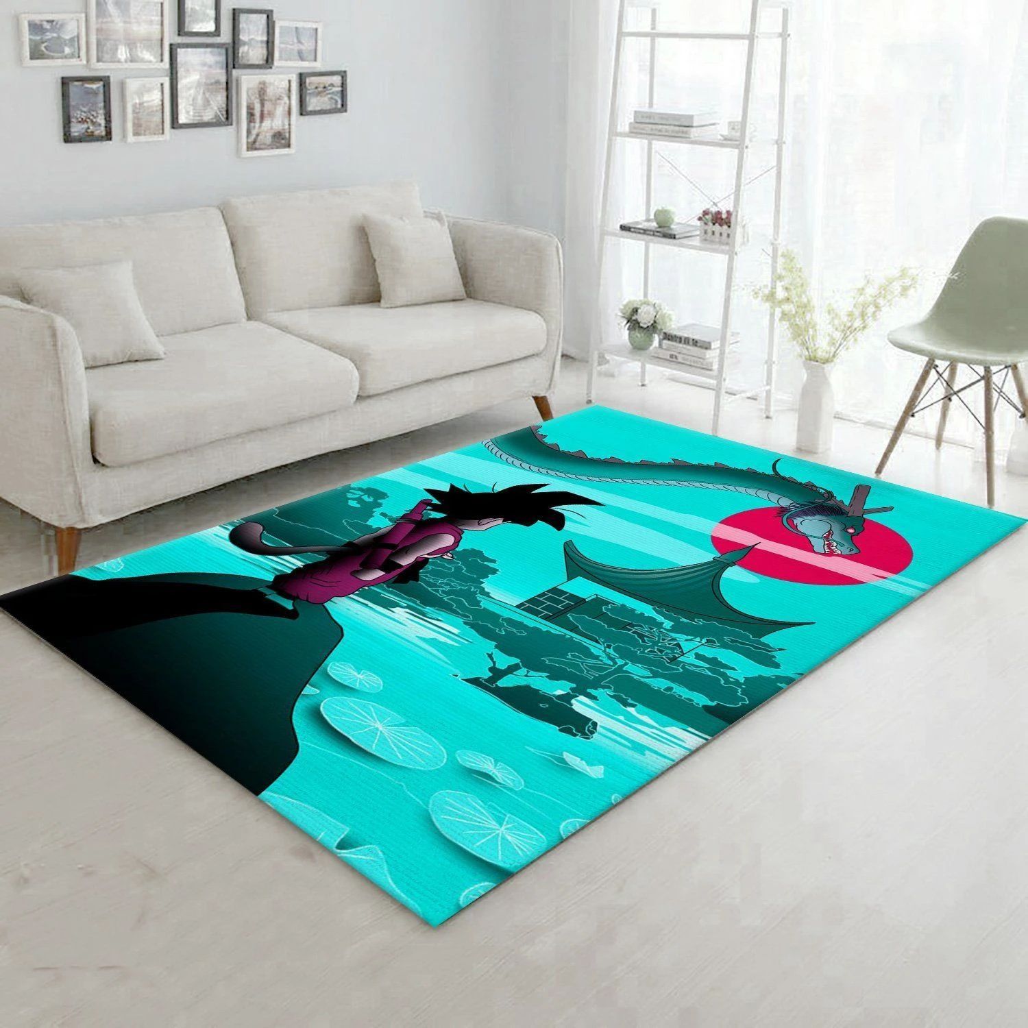 The Eternal Dragon Anime Area Rug, Living room and bedroom Rug, Home US Decor - Indoor Outdoor Rugs