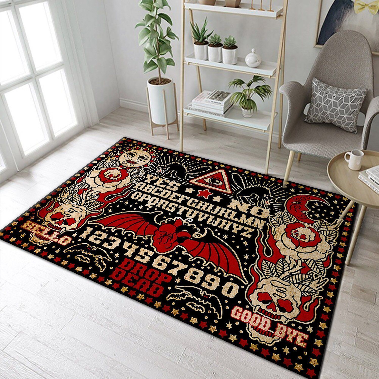 Ouija Board Gaming Area Rugs Living Room Carpet Floor Decor The US Decor - Indoor Outdoor Rugs