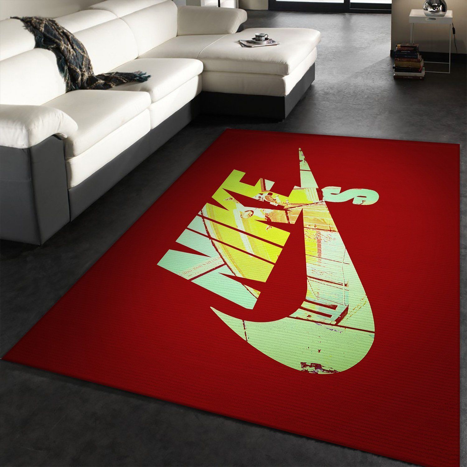 Nike Logo Sport Area Rugs Living Room Carpet Brands Fashion Floor Decor The US Decor - Indoor Outdoor Rugs