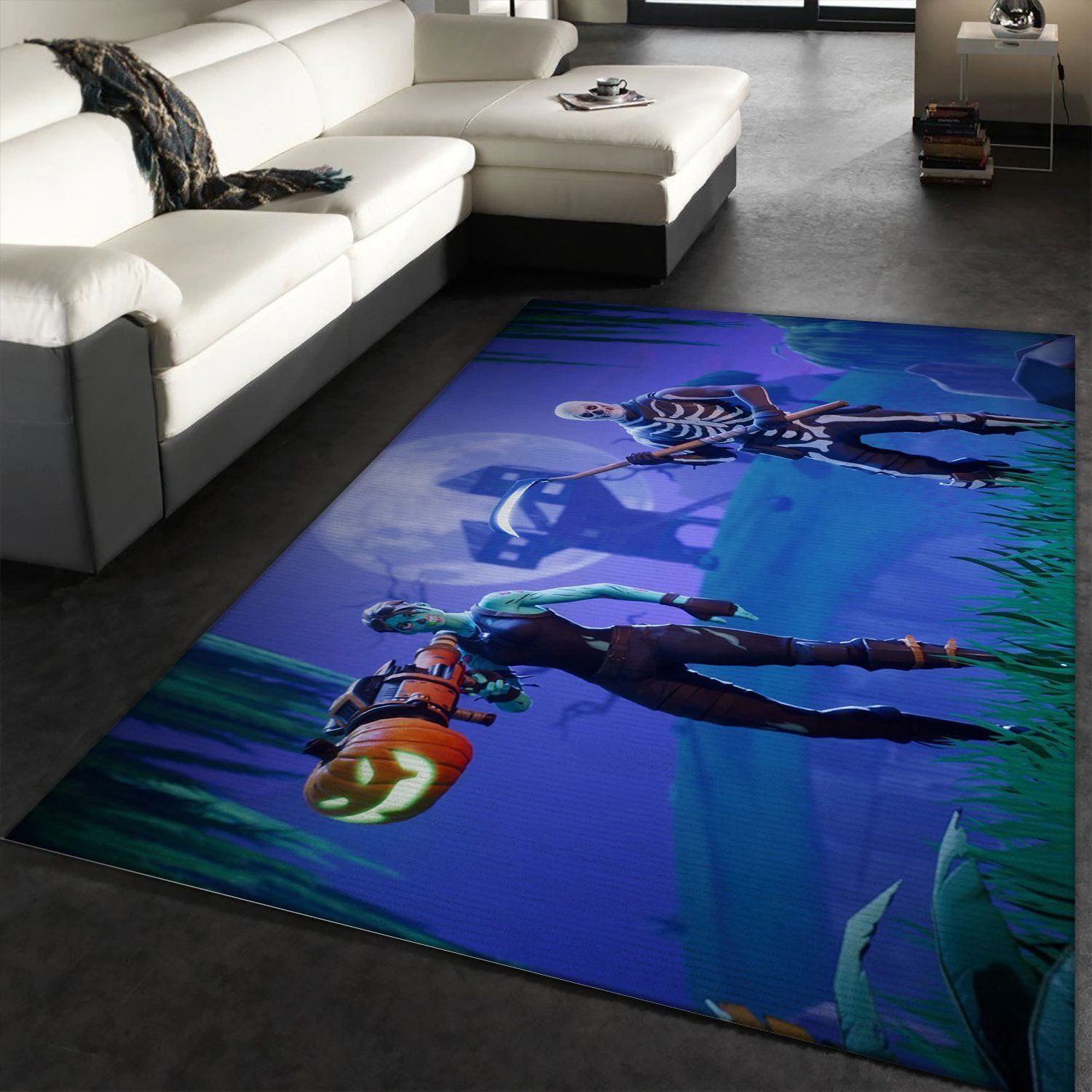 Fortnite Halloween Gaming Area Rug For Christmas Bedroom Family Gift US Decor - Indoor Outdoor Rugs