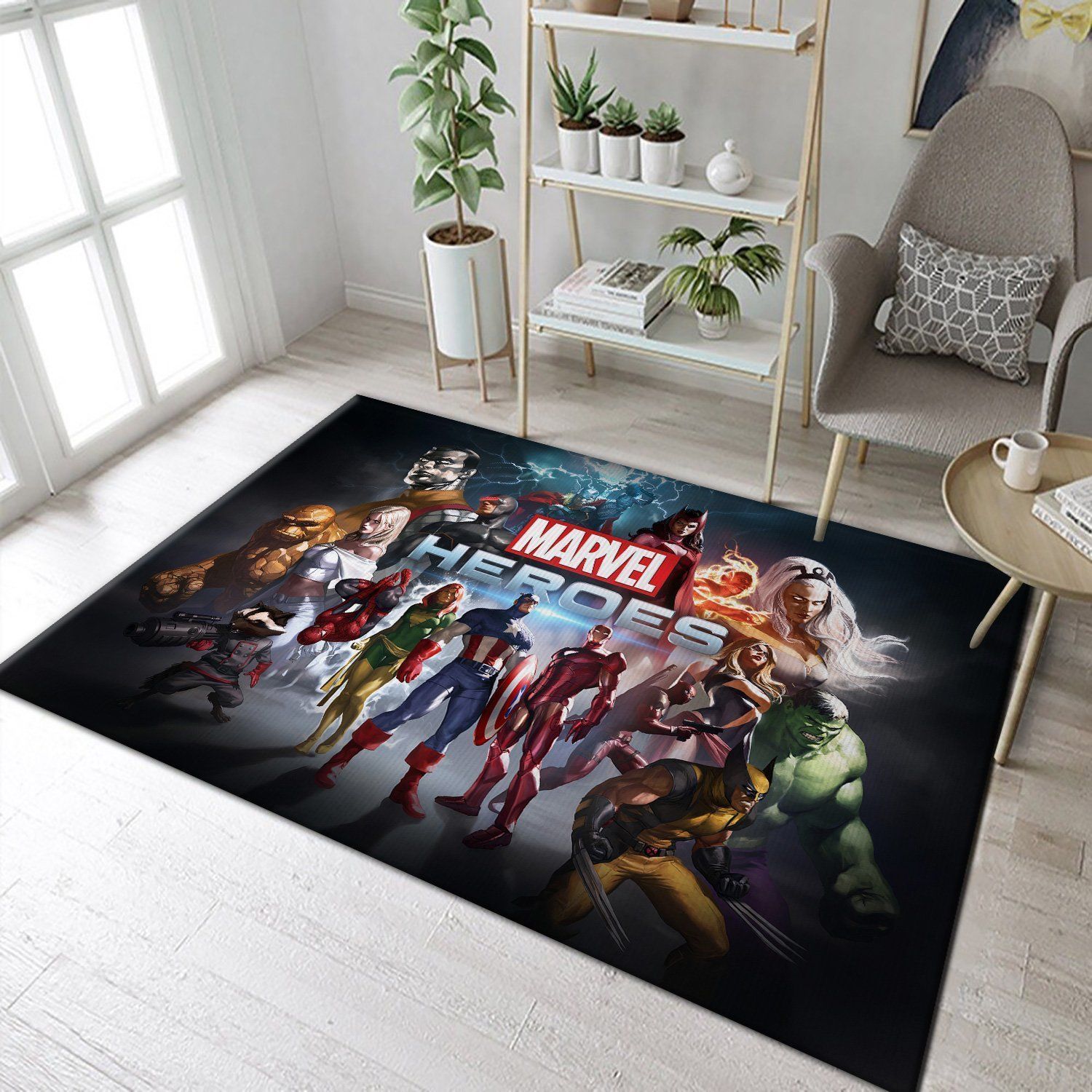 Marvel Heroes Game Mutant Rug Area Rug Floor Decor - Indoor Outdoor Rugs