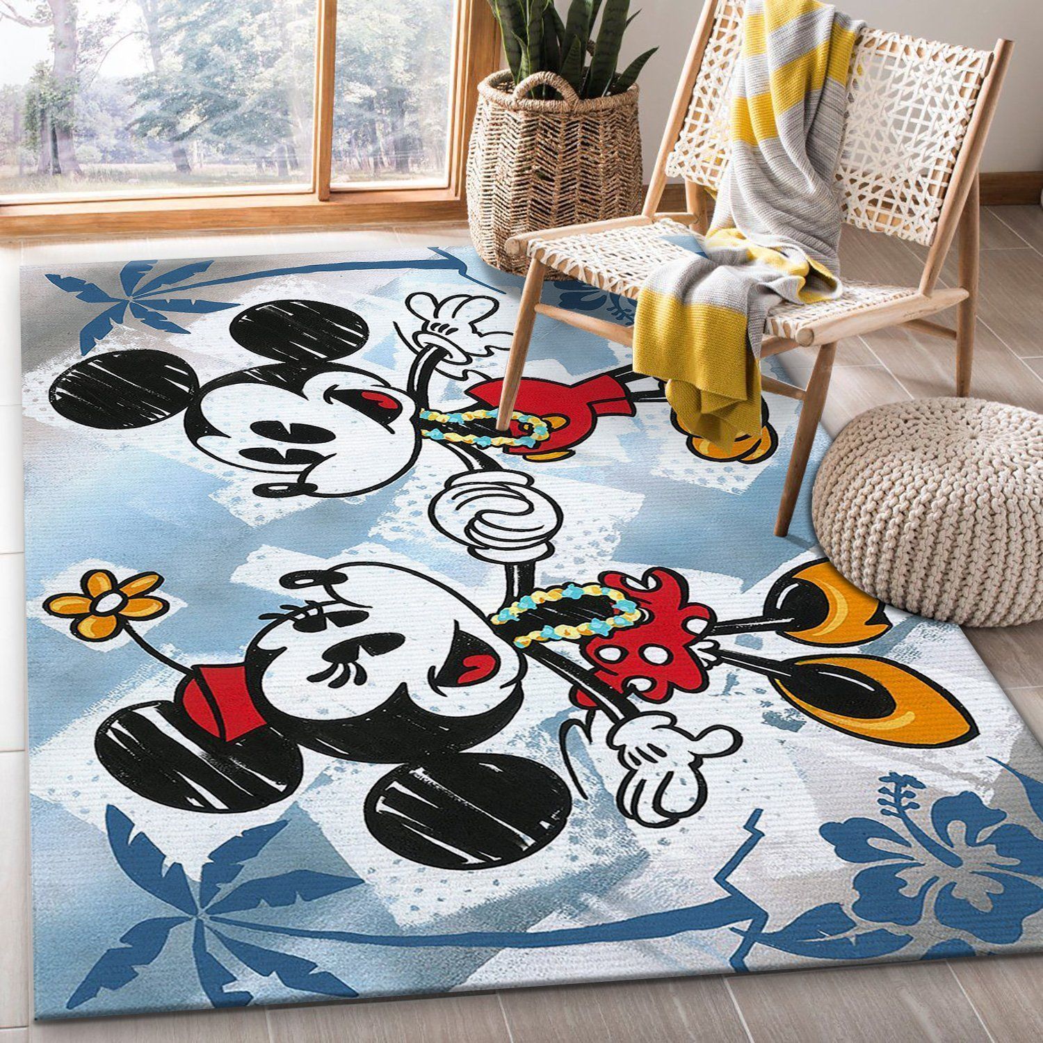 Tocthisisbliss Disney Area Rug Living Room Rug US Gift Decor - Indoor Outdoor Rugs