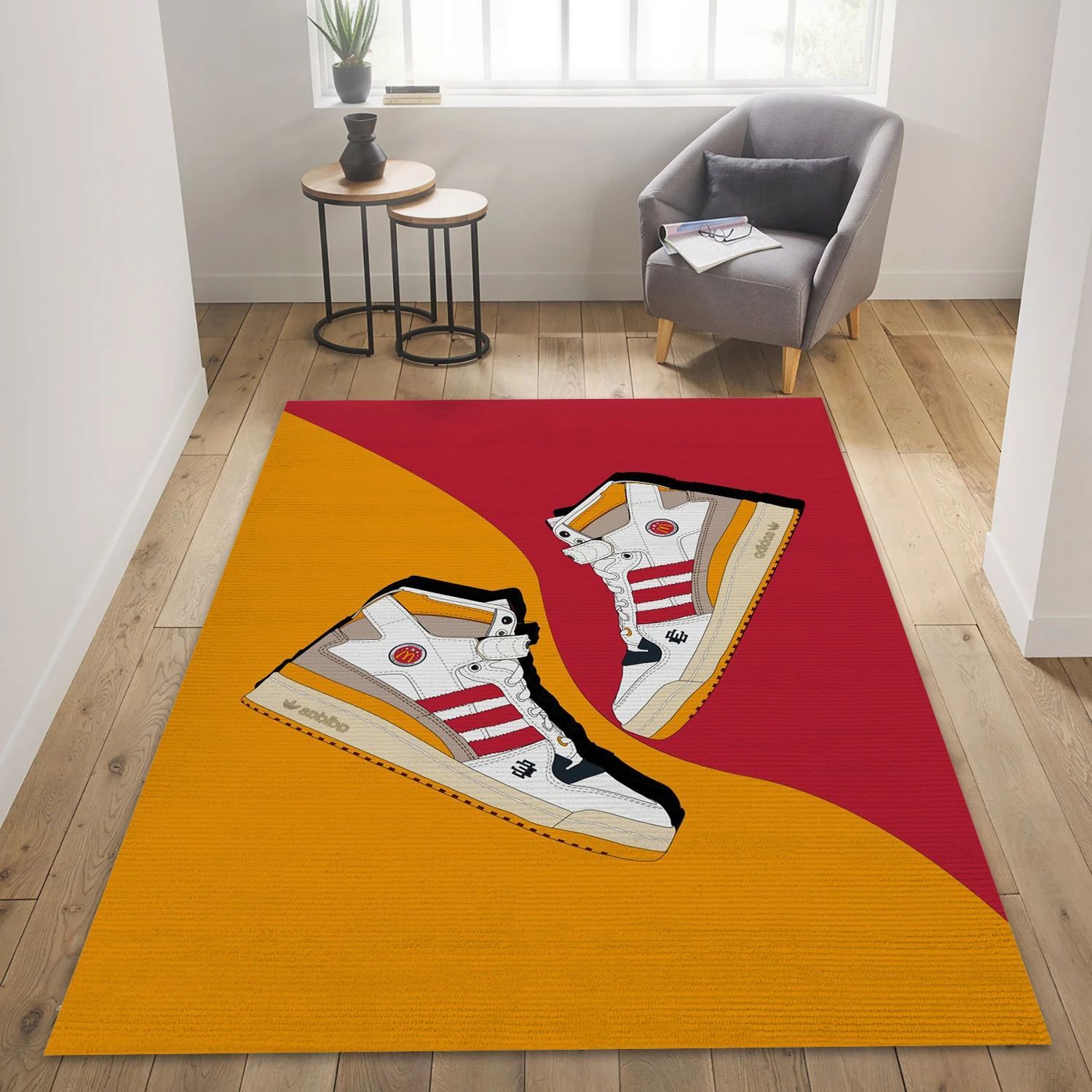 Foodie Sneakers Fashion Brand Rectangle Rug, Bedroom Rug - Home US Decor - Indoor Outdoor Rugs