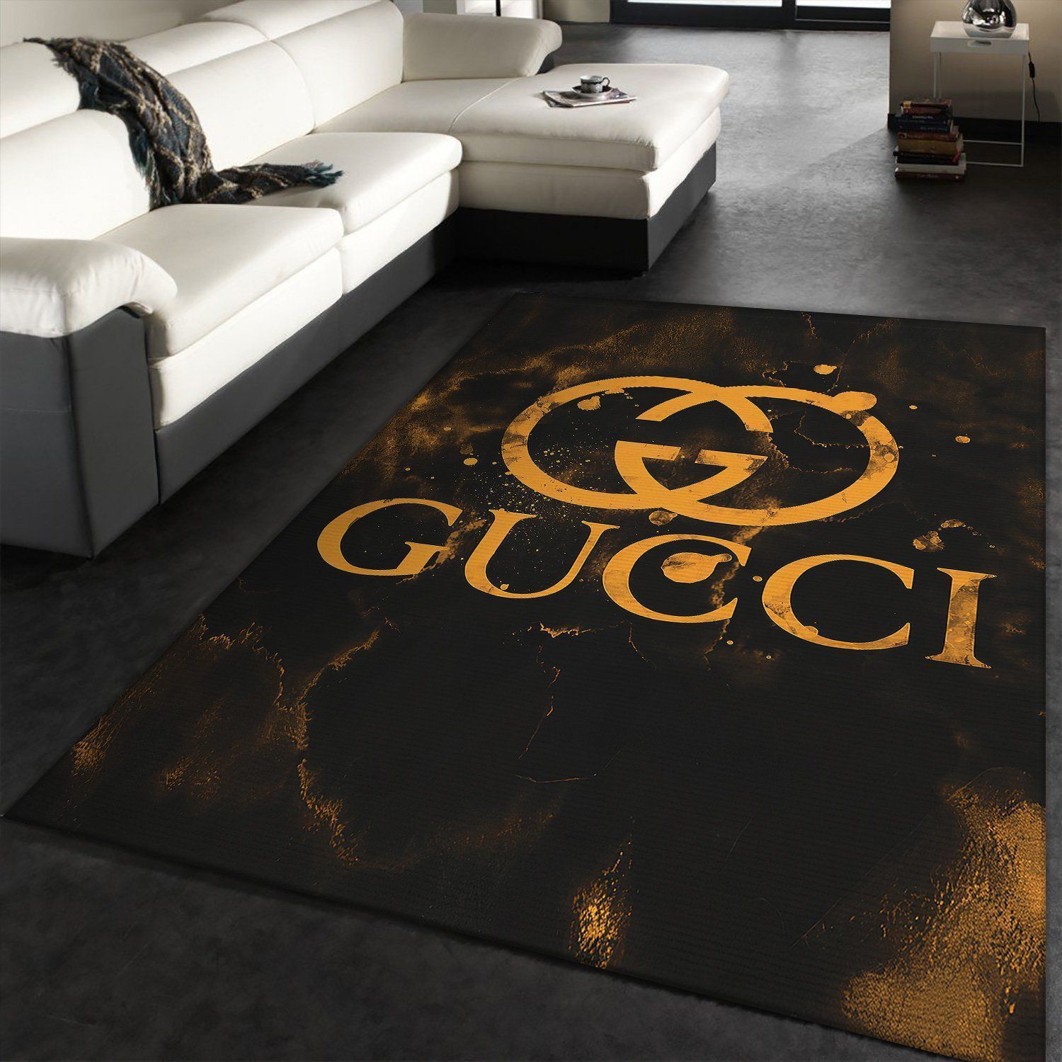 Gucci Area Rug Living Room Carpet Christmas Gift Floor Decor Bedroom Room Decor - Indoor Outdoor Rugs