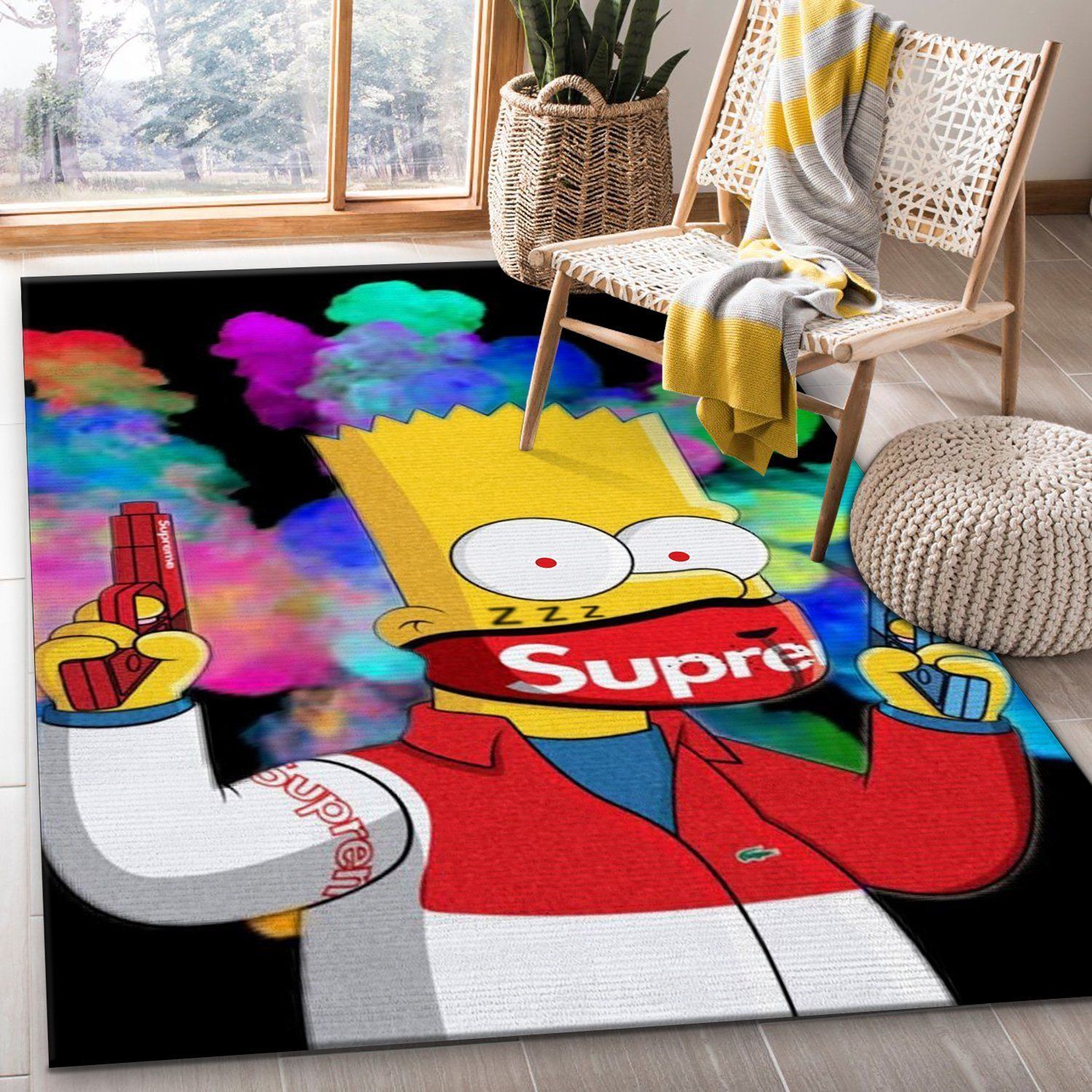 Simpson Supreme Area Rugs Living Room Carpet Christmas Gift Floor Decor The US Decor - Indoor Outdoor Rugs