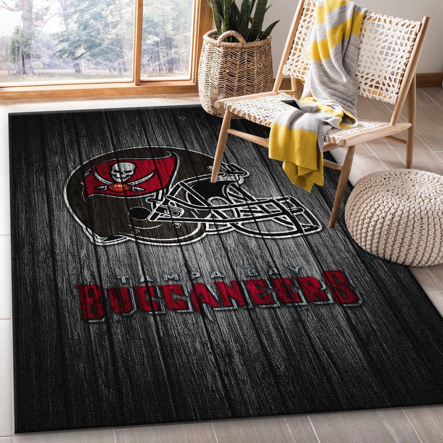 Tampa Bay Buccaneers Nfl Area Rug Living Room Rug Home US Decor - Indoor Outdoor Rugs