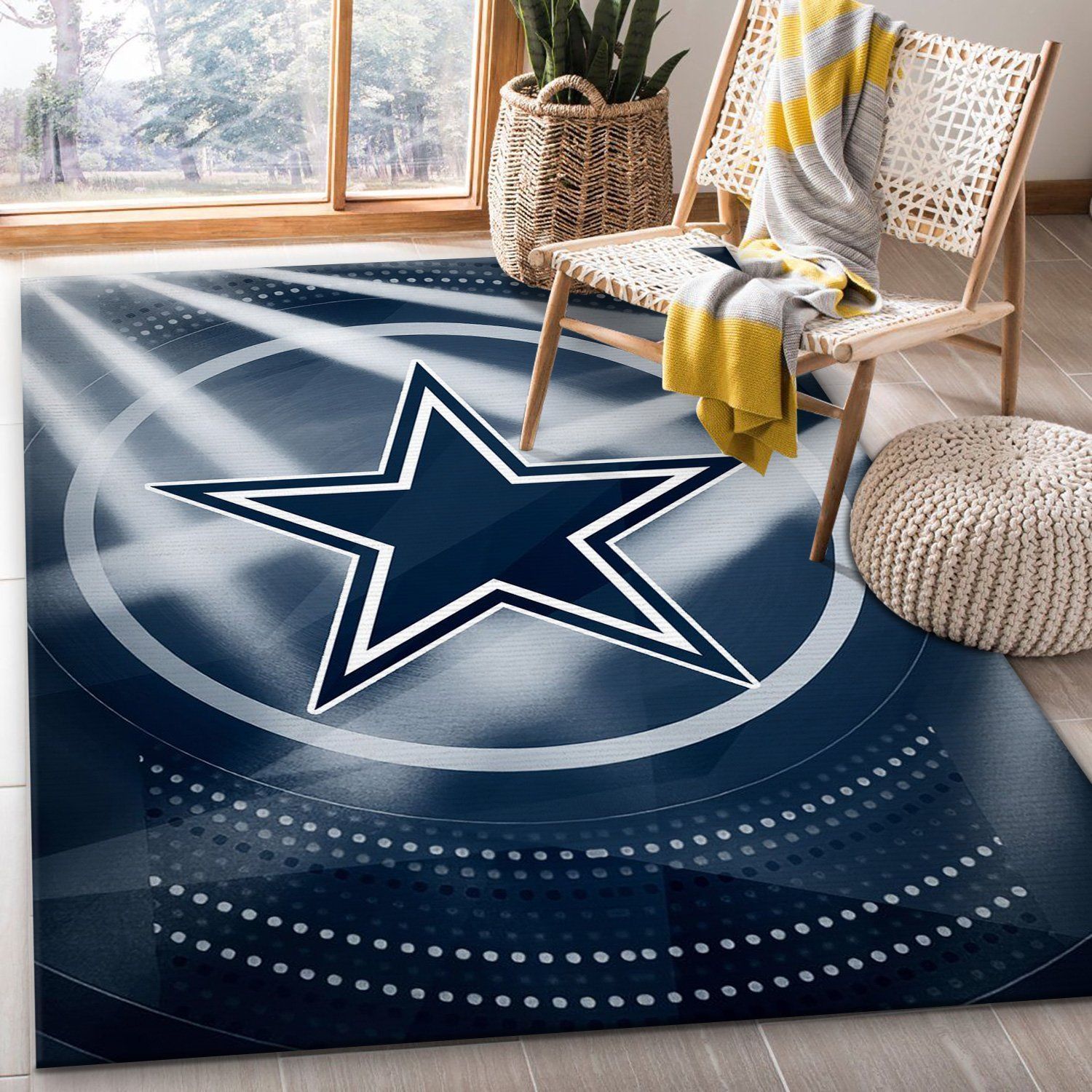 Dallas Cowboys NFL Rug Bedroom Rug Home Decor Floor Decor - Indoor Outdoor Rugs