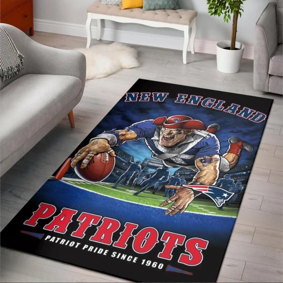 New England Patriots Patriot Pride Since 1960 Nfl Area Rug Rugs For Living Room Rug Home Decor - Indoor Outdoor Rugs