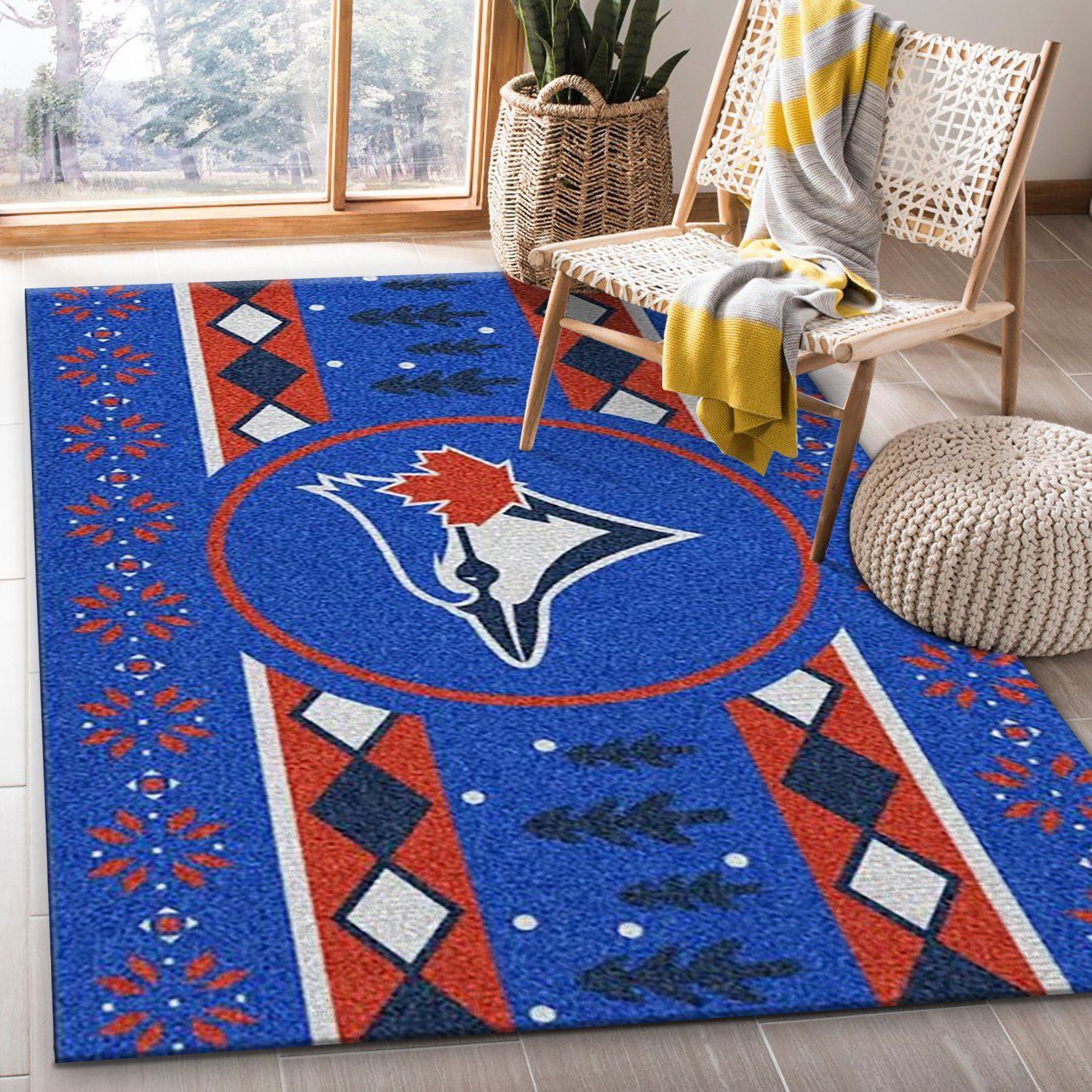 Toronto Blue Jays Mlb Area Rug, Bedroom Rug, Home US Decor - Indoor Outdoor Rugs