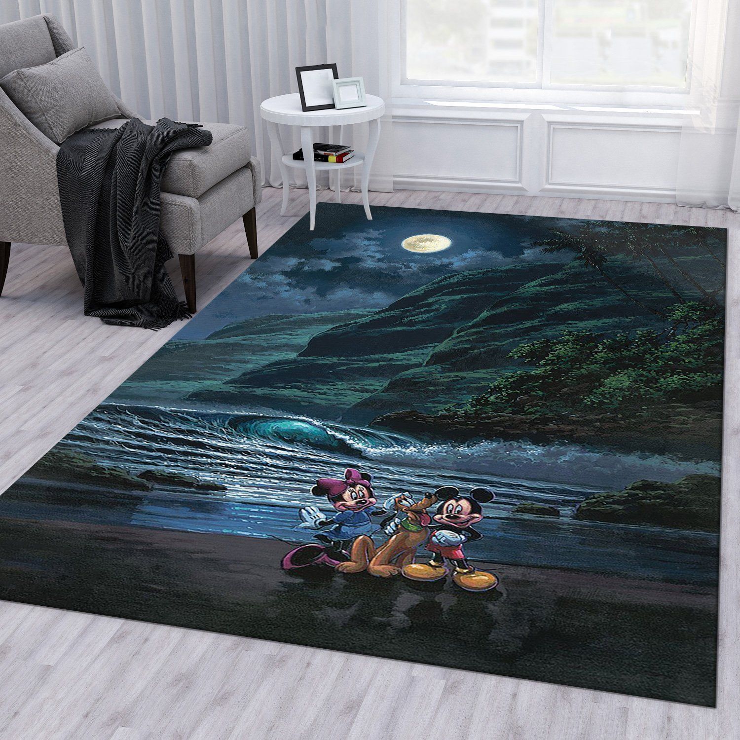 Moonlit Noel Gift Rug Living Room Rug Home Decor Floor Decor - Indoor Outdoor Rugs