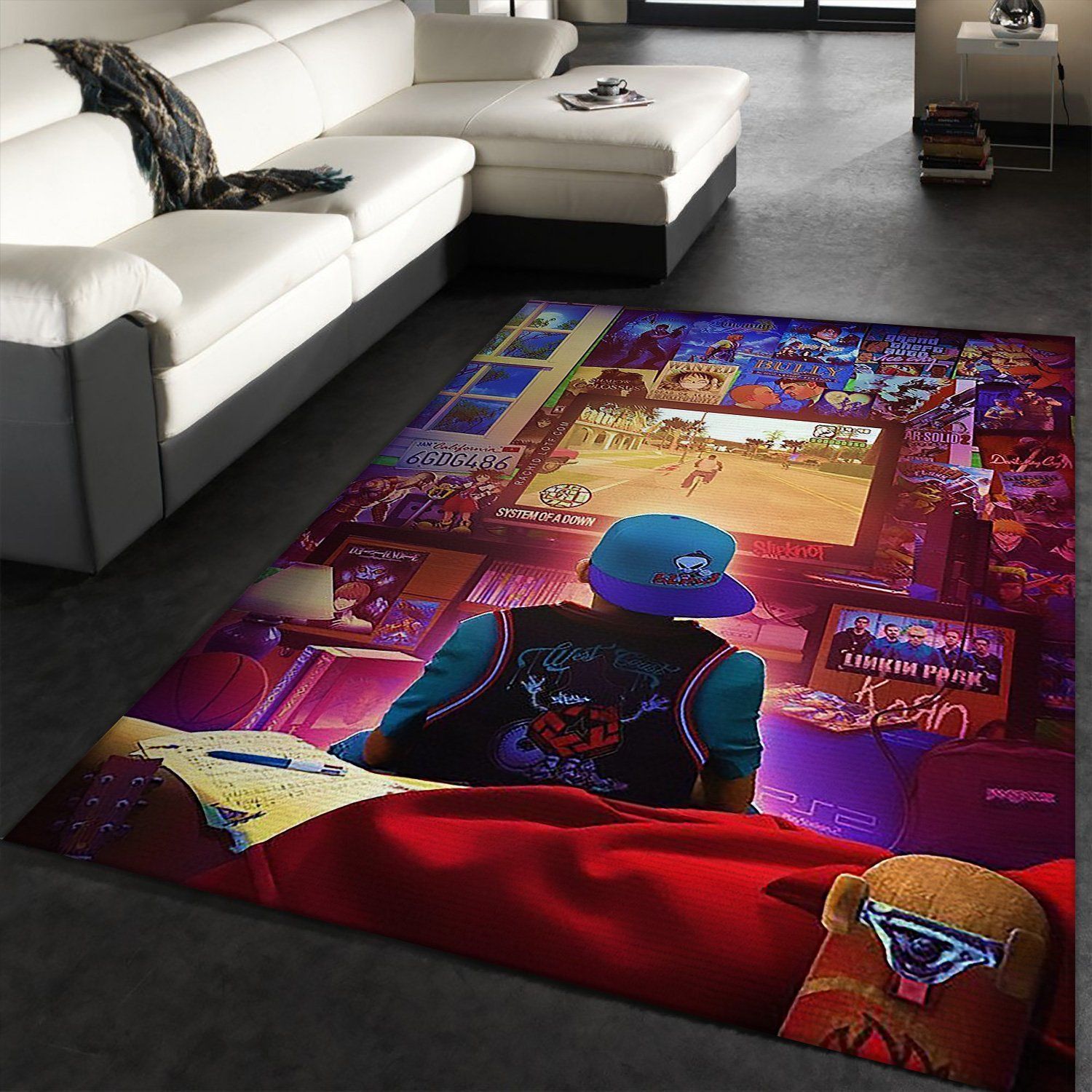 Gaming Everything Gaming Collection Area Rugs Living Room Carpet Floor Decor The US Decor - Indoor Outdoor Rugs