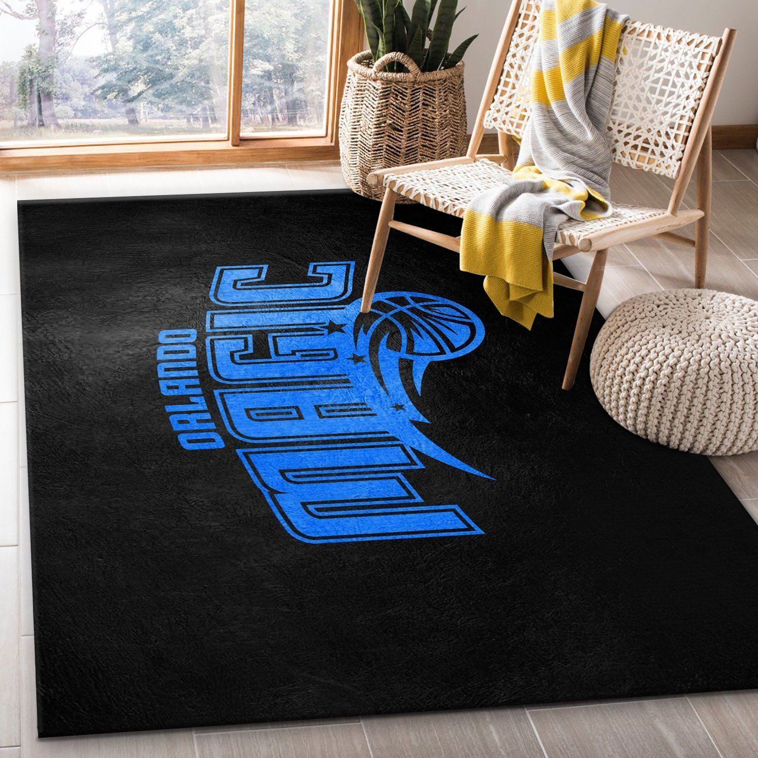 Orlando Magic Area Rug, Living Room Rug, US Gift Decor - Indoor Outdoor Rugs