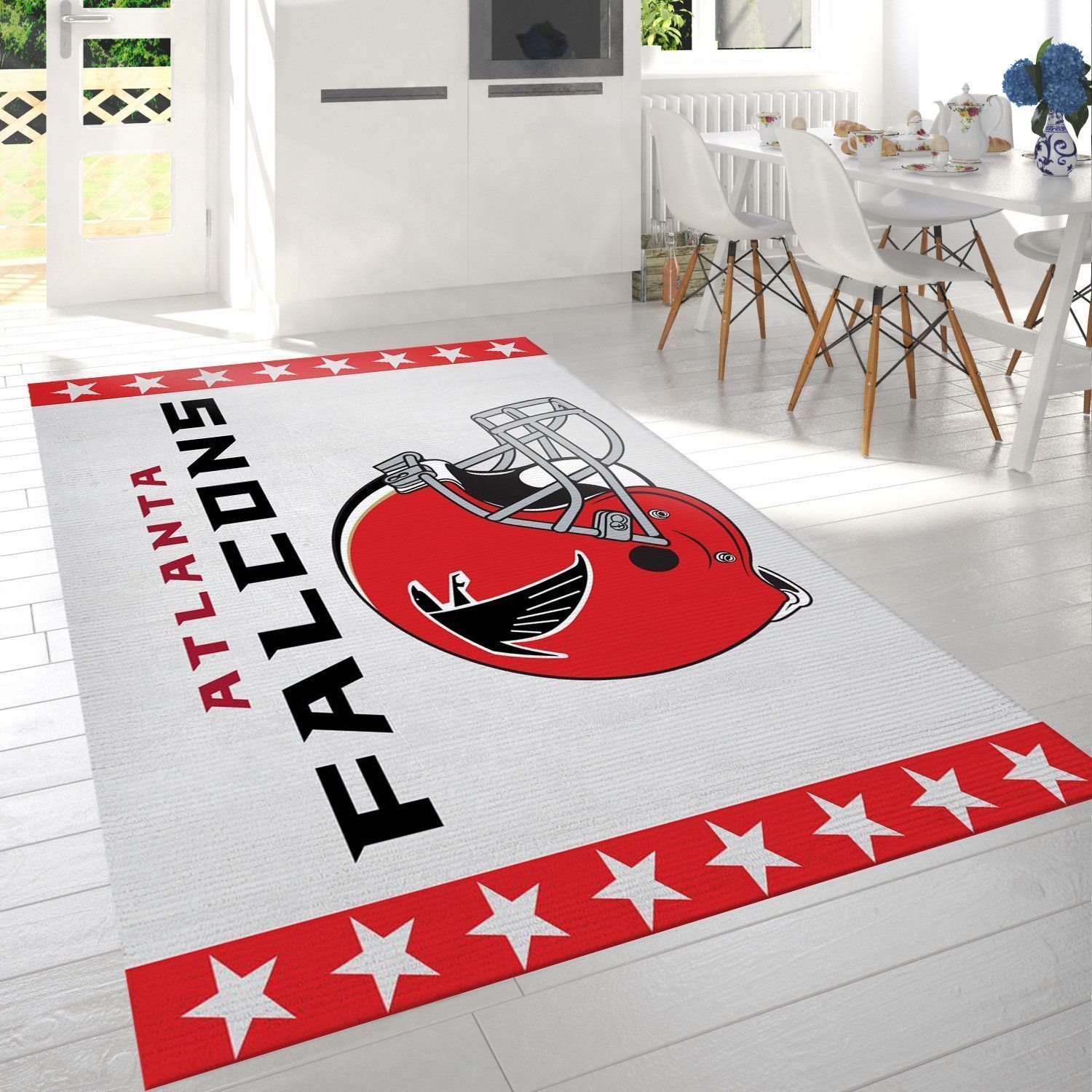 Atlanta Falcons Helmet Nfl Logo Area Rug For Gift Bedroom Rug Home Decor Floor Decor - Indoor Outdoor Rugs