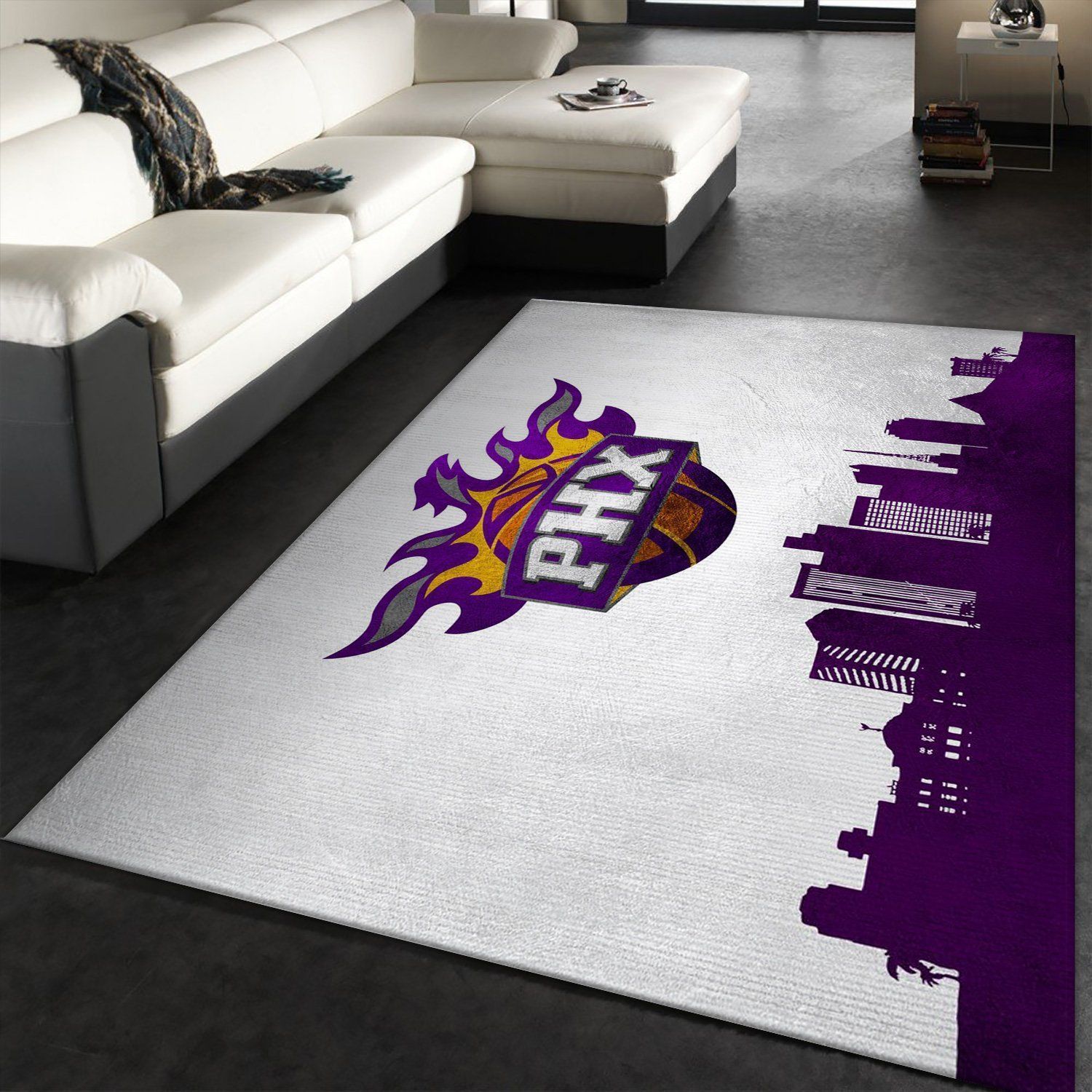 Phoenix Suns Skyline Light Area Rug For Christmas, Kitchen Rug, Home Decor Floor Decor - Indoor Outdoor Rugs