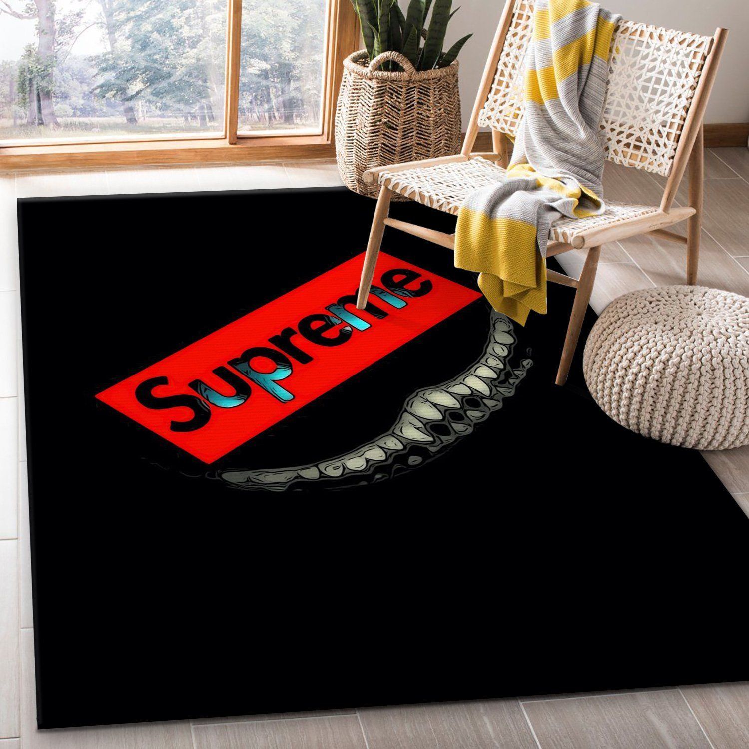 Supreme Rug Living Room Rug Christmas Gift US Decor - Indoor Outdoor Rugs