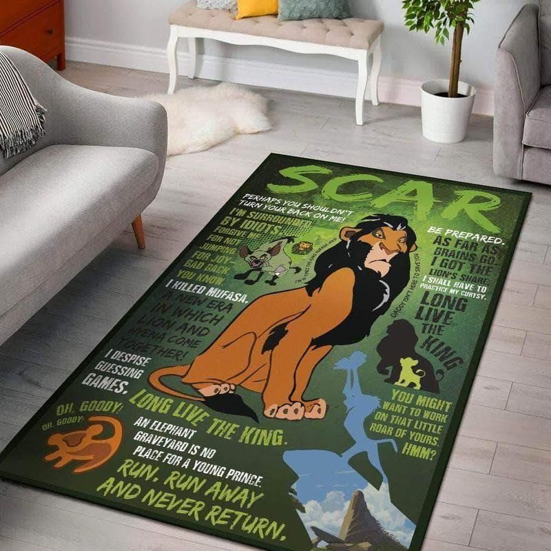 The Lion King Scar Disney Living Room Area Rug For Christmas, Bedroom Rug, US Gift Decor - Indoor Outdoor Rugs