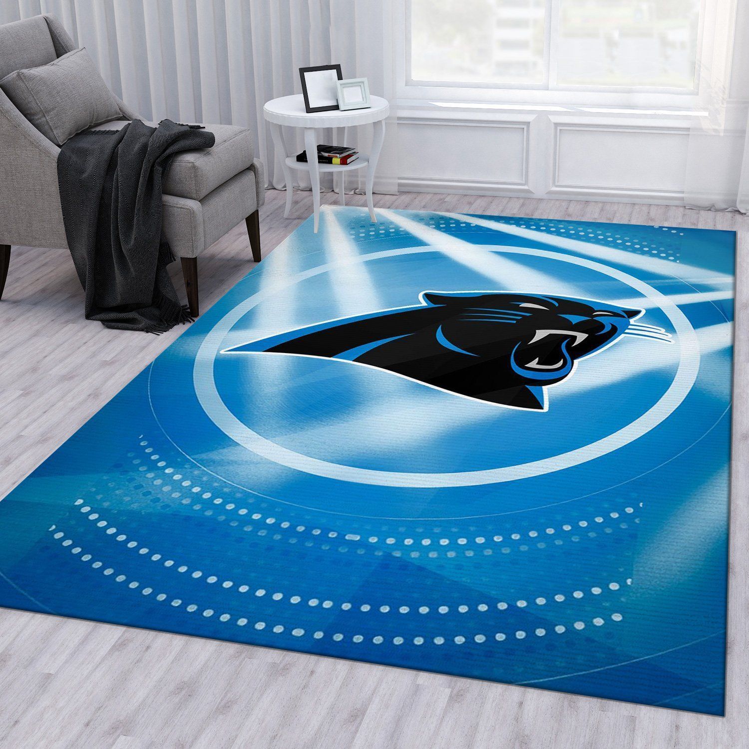 Carolina Panthers NFL Area Rug Living Room Rug Family Gift US Decor - Indoor Outdoor Rugs