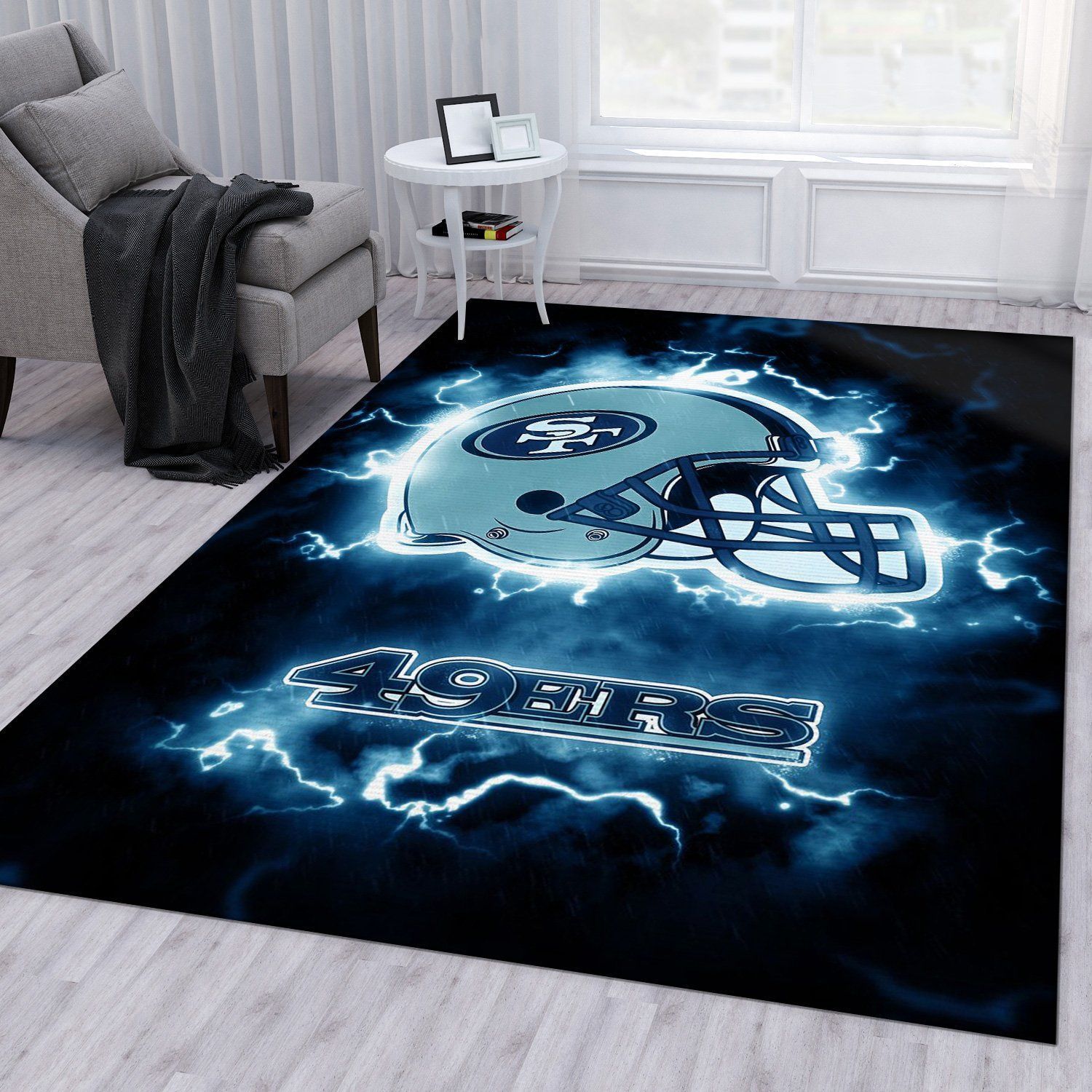 San Francisco 49ers Nfl Area Rug For Christmas Living Room Rug Home Decor Floor Decor - Indoor Outdoor Rugs