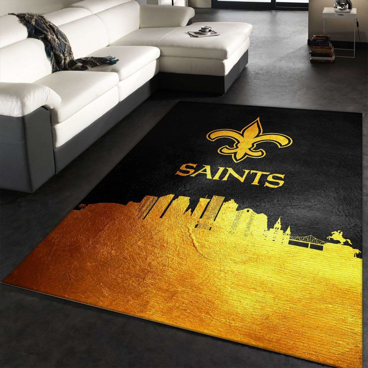 New Orleans Saints NFL Area Rug For Christmas, Kitchen Rug, Christmas Gift US Decor - Indoor Outdoor Rugs