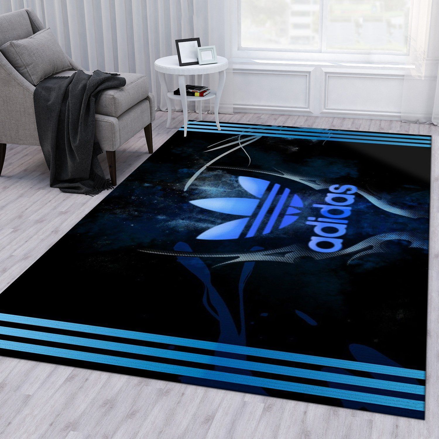 Adidas Area Rug Bedroom Rug Christmas Gift US Decor - Indoor Outdoor Rugs