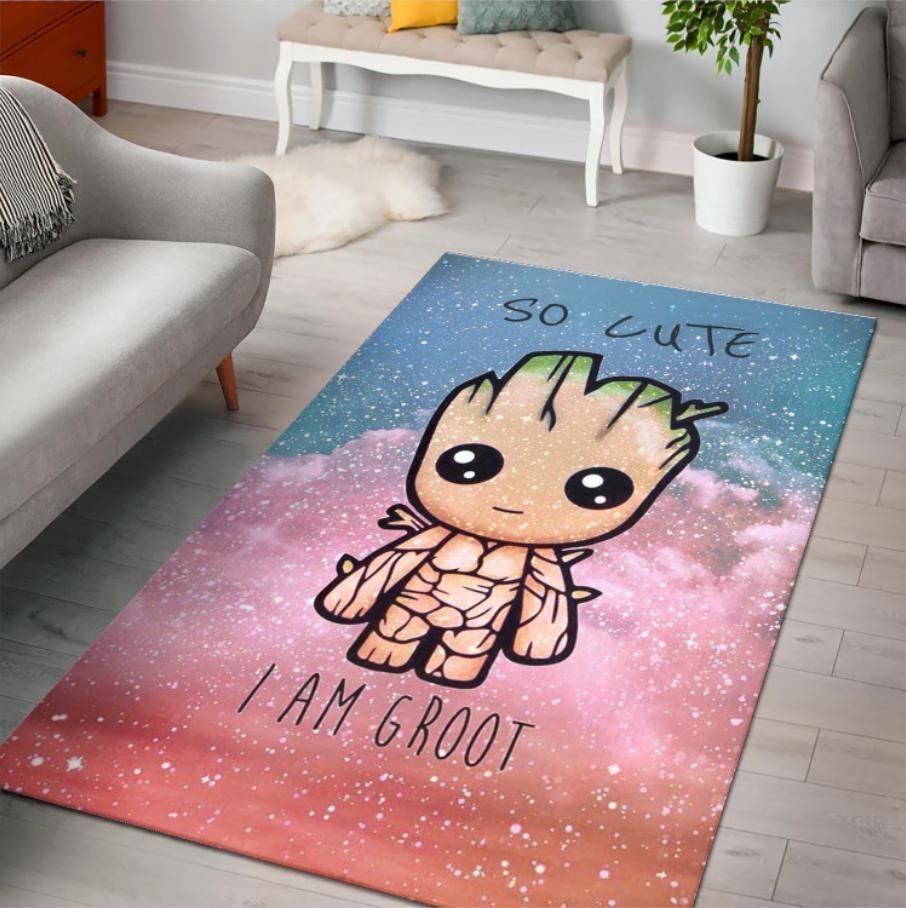 Baby Groot Cute Kids Room Area Rug Rugs For Living Room Rug Home Decor - Indoor Outdoor Rugs