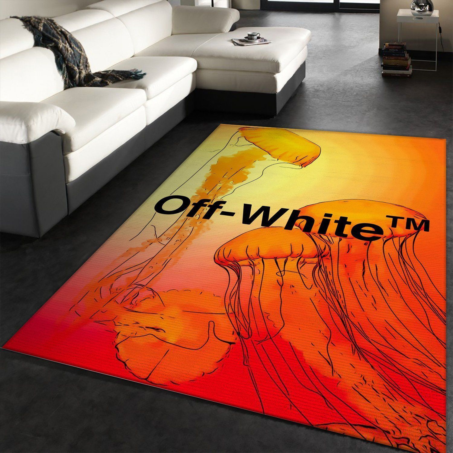 Off White Design Area Rug Fashion Brand Rug Home Decor Floor Decor - Indoor Outdoor Rugs