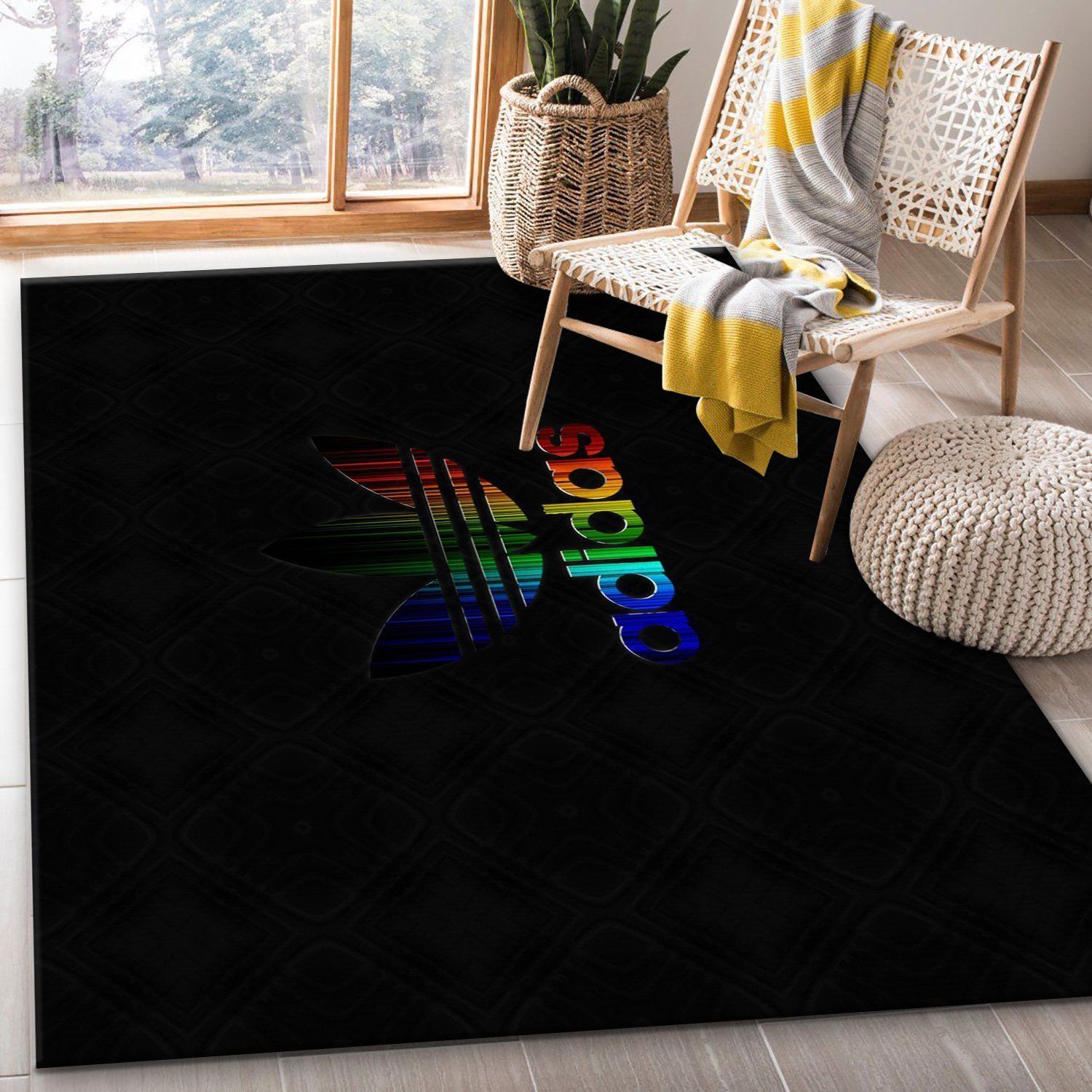 Adidas Rugs Bedroom Rug Family Gift US Decor - Indoor Outdoor Rugs