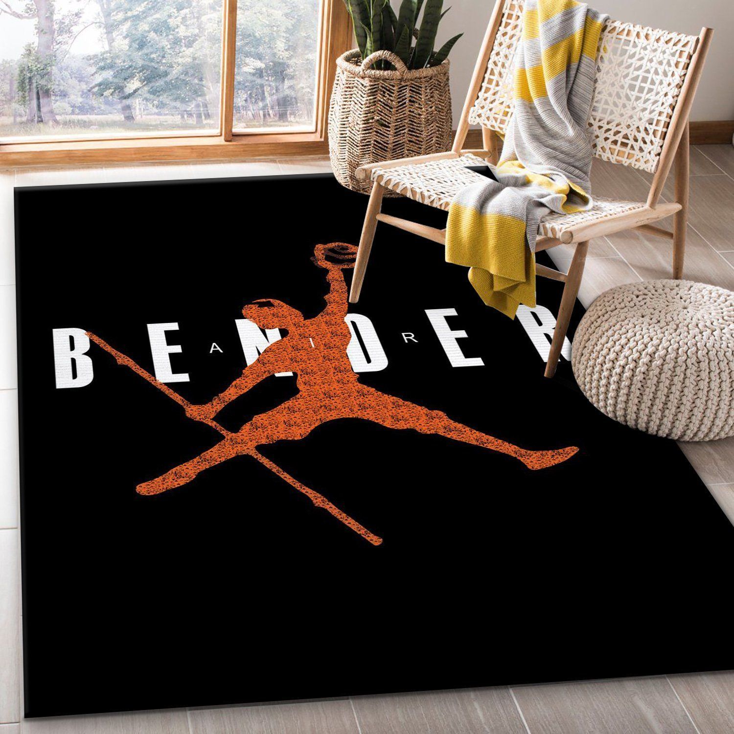 Air Bender Jordan Area Rug Living Room Rug US Gift Decor - Indoor Outdoor Rugs